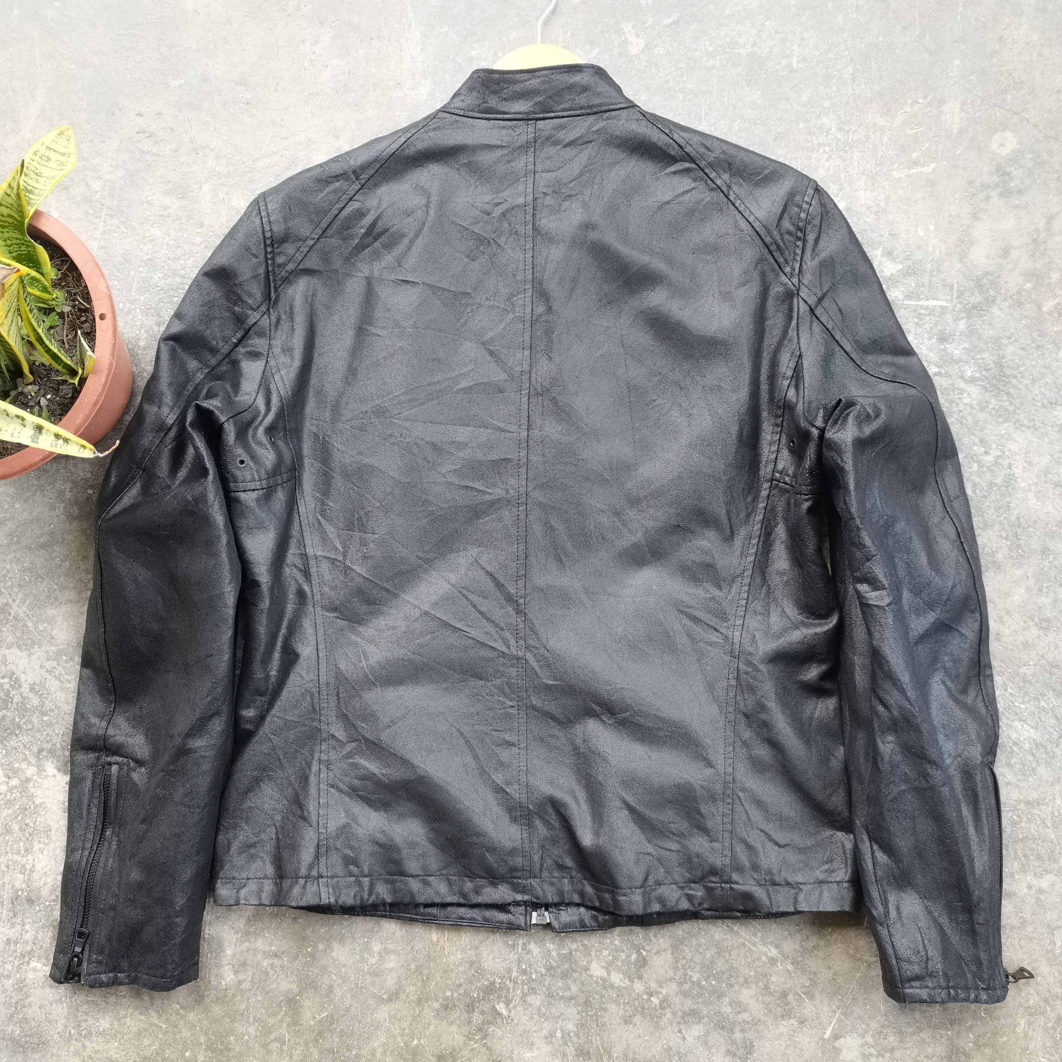 Japanese Brand Archive🔥 Vintage Neo Leather X UNIQLO Biker Leather Jacket Size US L / EU 52-54 / 3 - 7 Thumbnail