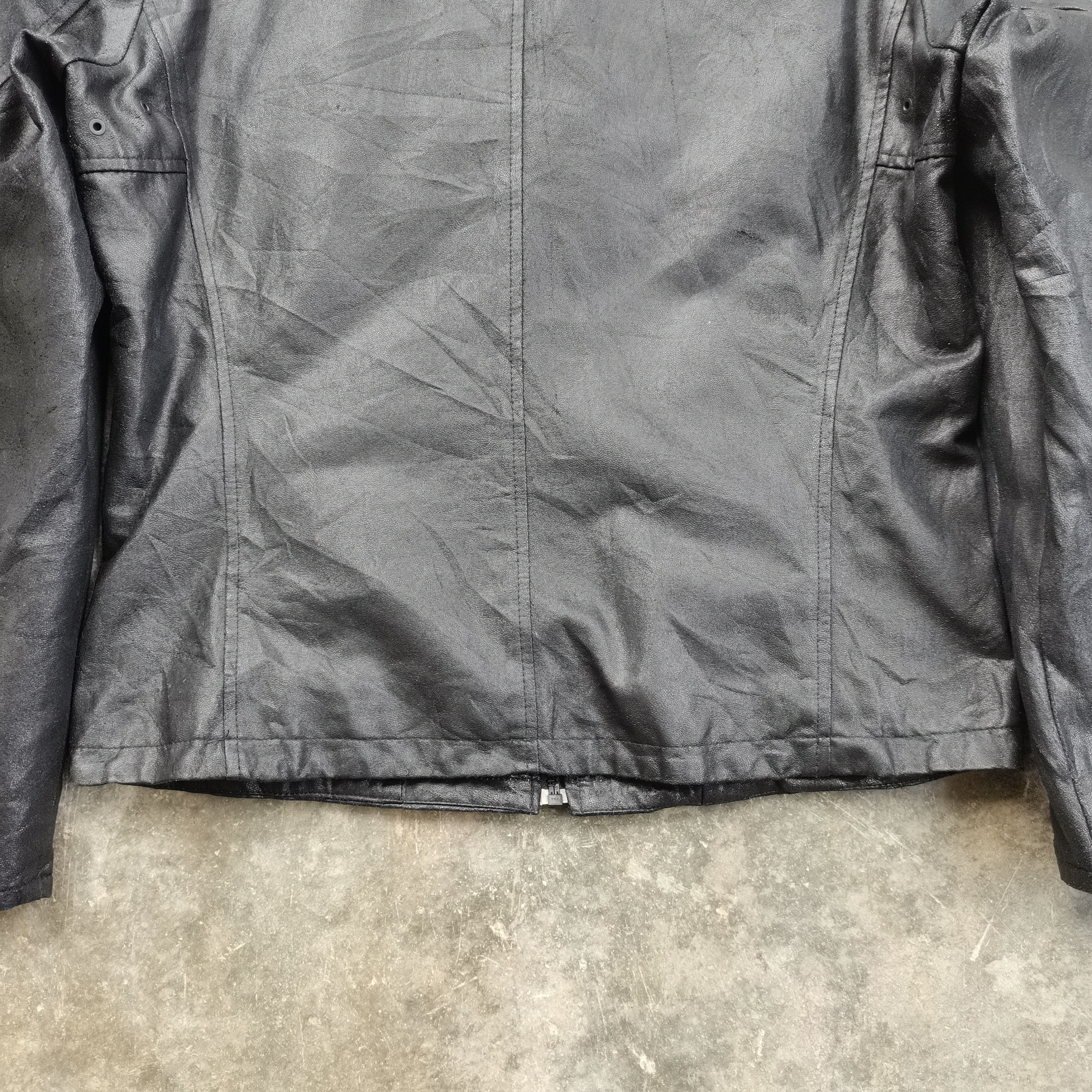 Japanese Brand Archive🔥 Vintage Neo Leather X UNIQLO Biker Leather Jacket Size US L / EU 52-54 / 3 - 9 Thumbnail