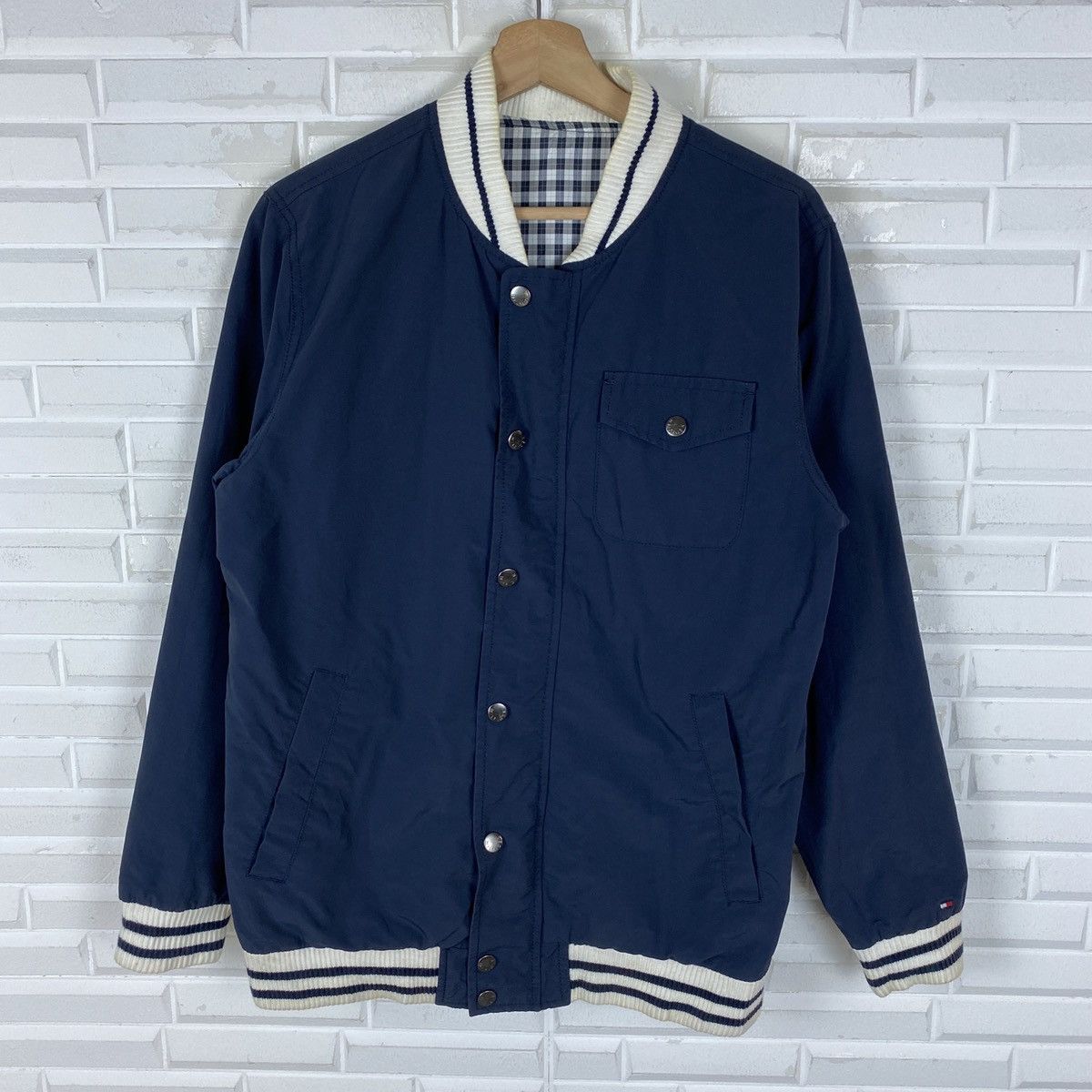 Tommy Hilfiger 🔥LAST DROP🔥Tommy Hilfiger Reversible Bomber Varsity Jacket Size US M / EU 48-50 / 2 - 3 Thumbnail