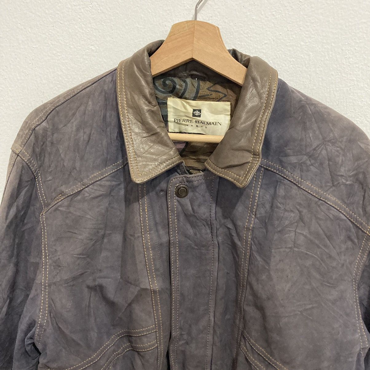 Pierre Balmain Pierre Balmain Paris Cowhide Jacket Size US L / EU 52-54 / 3 - 4 Thumbnail