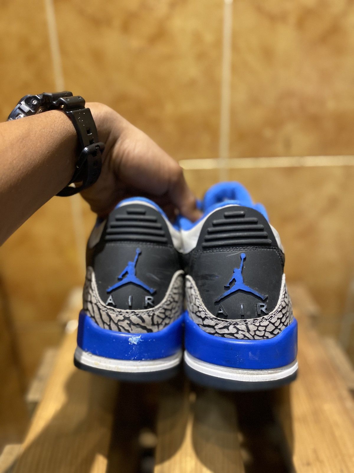 Jordan Brand Air Jordan 3 Retro Sport Blue 2014 Size US 9 / EU 42 - 6 Thumbnail