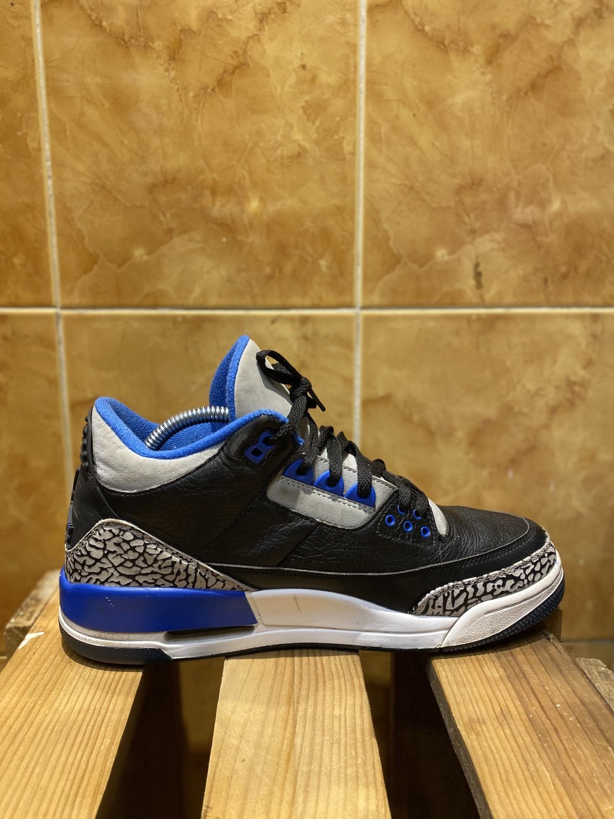 Jordan Brand Air Jordan 3 Retro Sport Blue 2014 Size US 9 / EU 42 - 4 Thumbnail