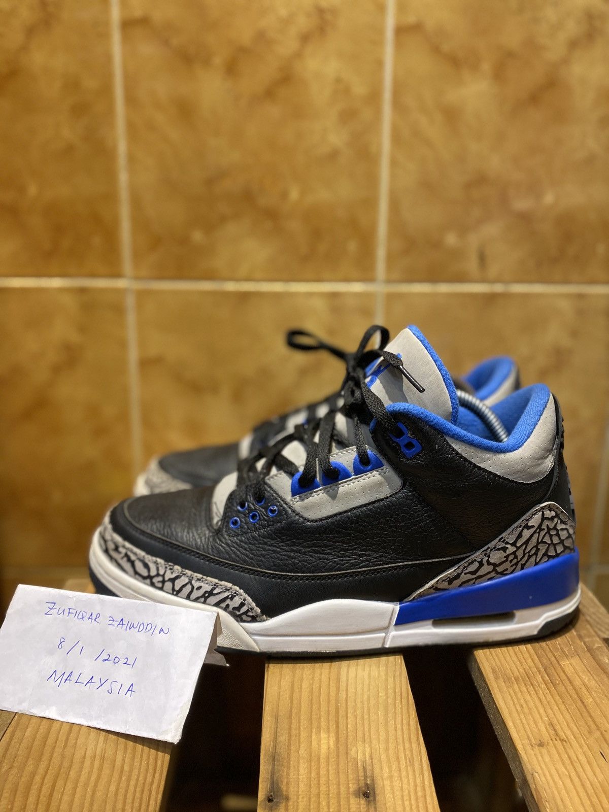 Jordan Brand Air Jordan 3 Retro Sport Blue 2014 Size US 9 / EU 42 - 1 Thumbnail