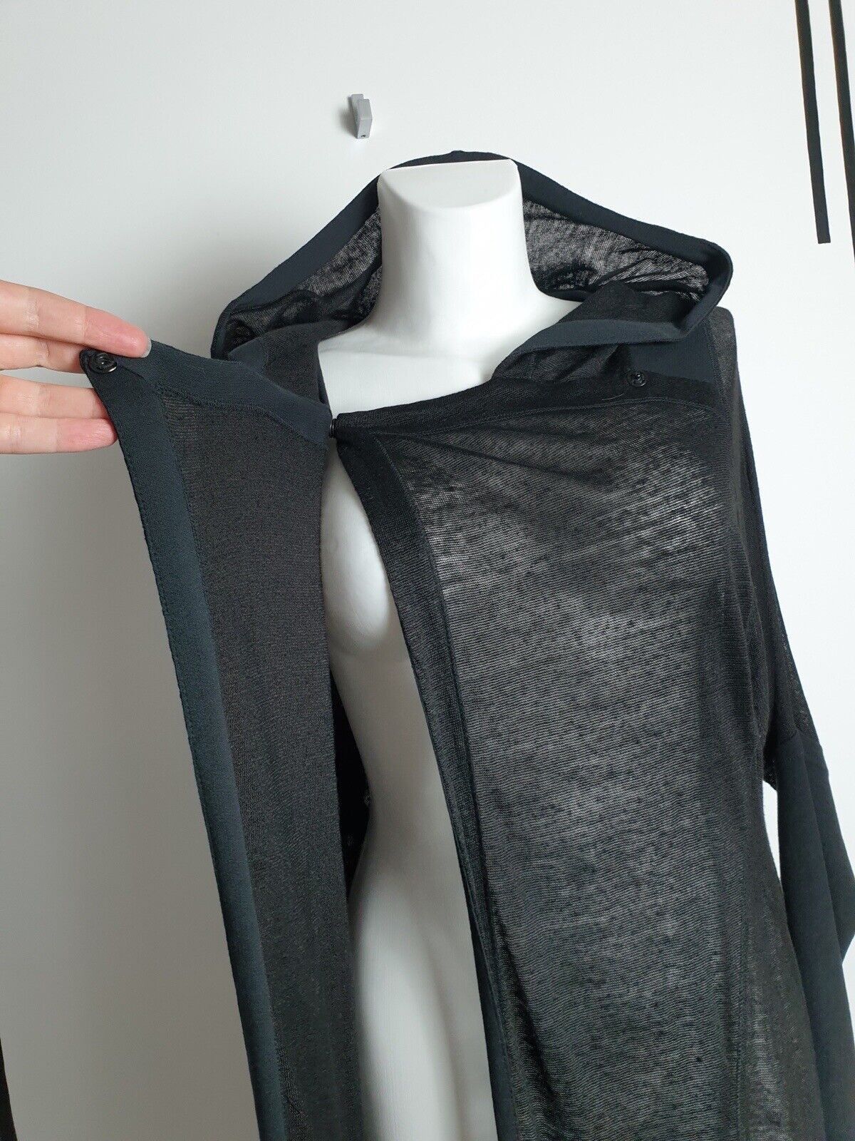 Ilaria Nistri Roque By Ilaria Nistri Hooded Cardigan Black Size IT 40 Size S / US 4 / IT 40 - 2 Thumbnail