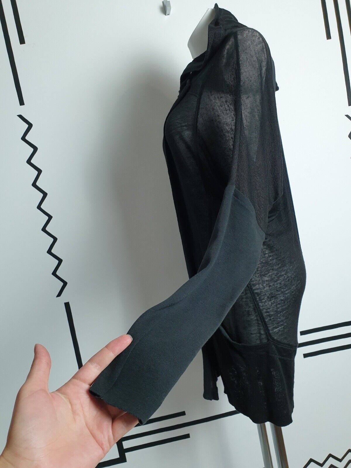 Ilaria Nistri Roque By Ilaria Nistri Hooded Cardigan Black Size IT 40 Size S / US 4 / IT 40 - 5 Thumbnail