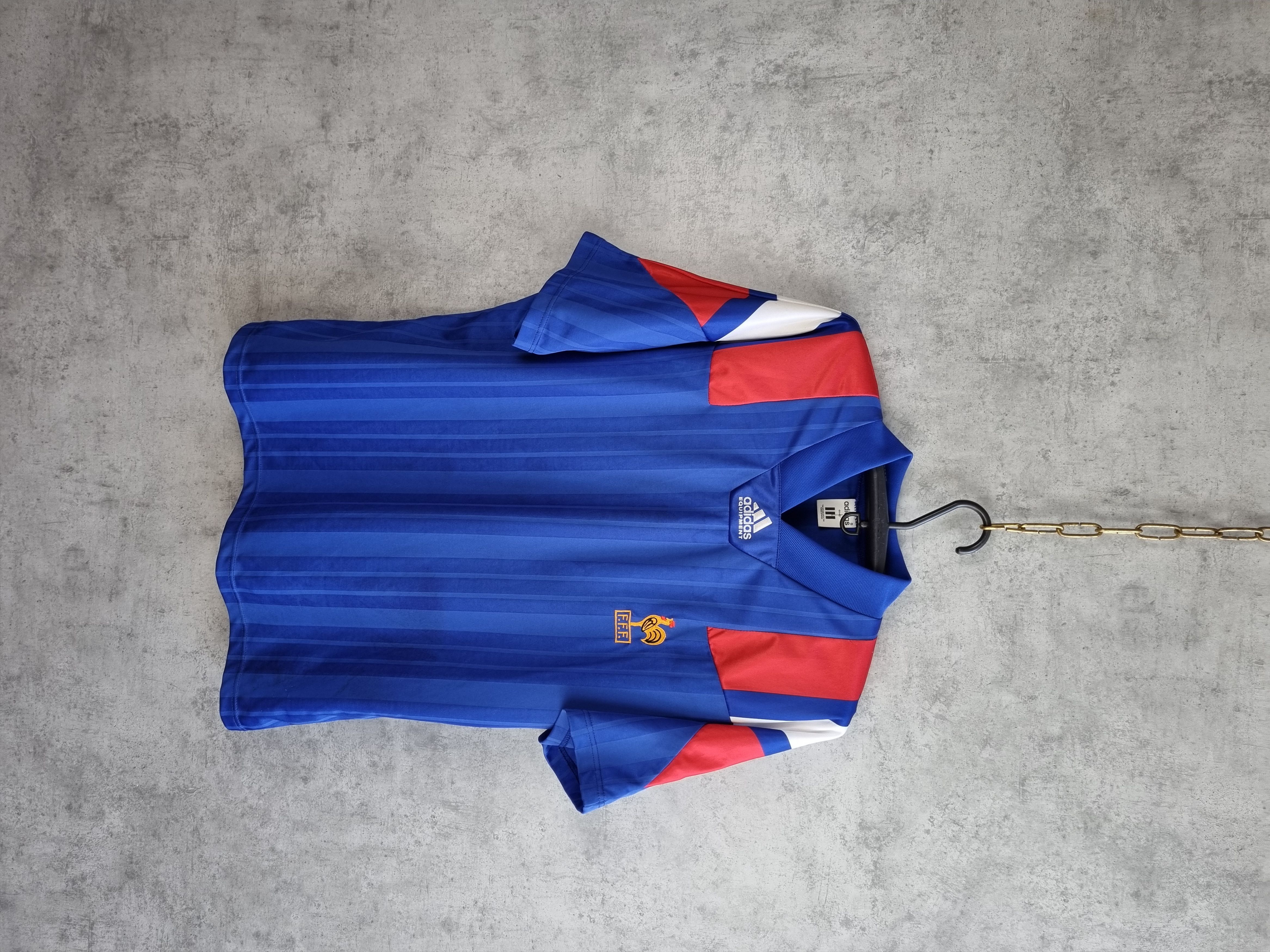 Adidas × Vintage 91-92 rare France Team Jersey by Adidas Equipment Size US L / EU 52-54 / 3 - 10 Thumbnail