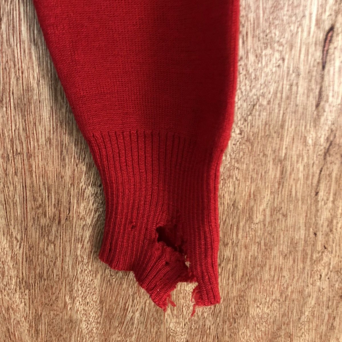 Homespun Knitwear × Japanese Brand Meister Stripe Red Blue Knitwear japan #c916 Size US M / EU 48-50 / 2 - 4 Thumbnail
