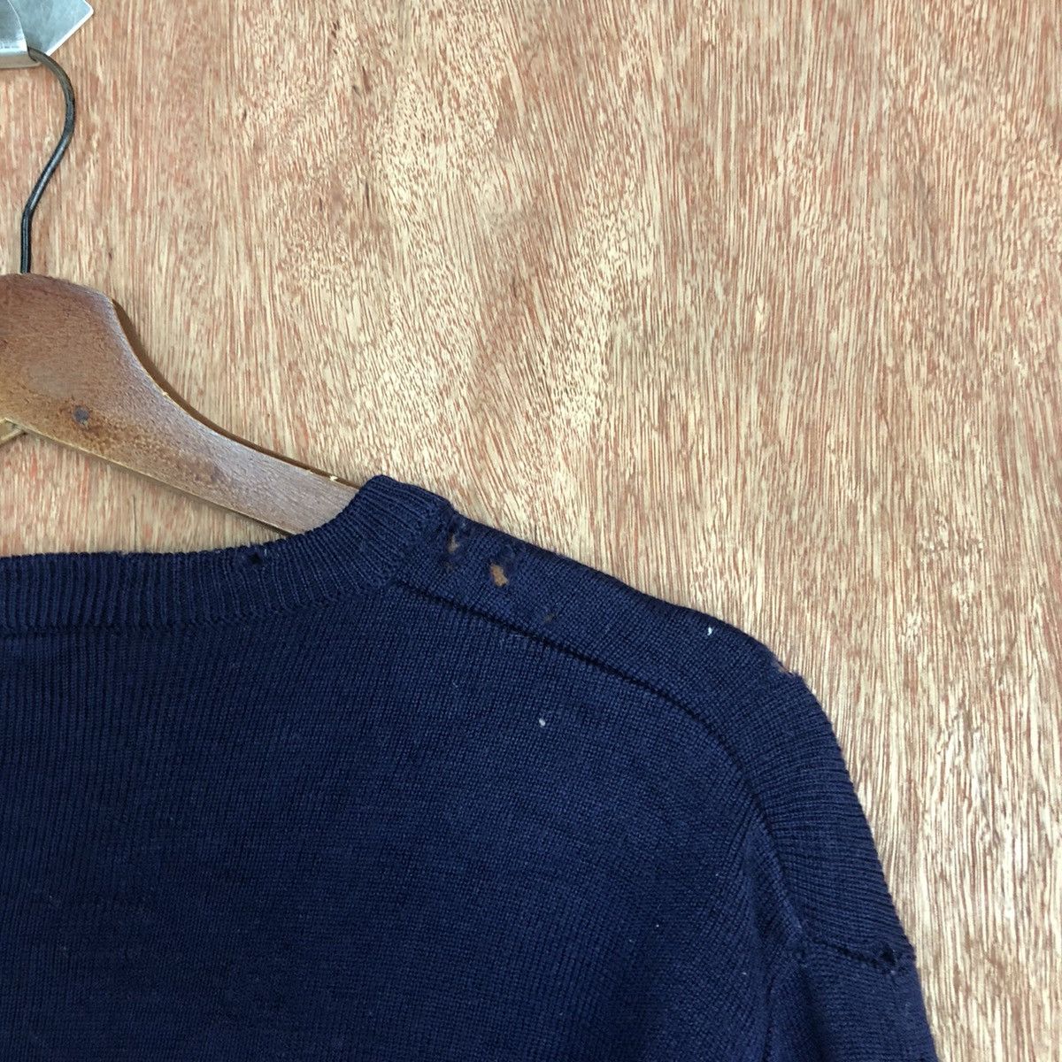 Homespun Knitwear × Japanese Brand Meister Stripe Red Blue Knitwear japan #c916 Size US M / EU 48-50 / 2 - 15 Thumbnail