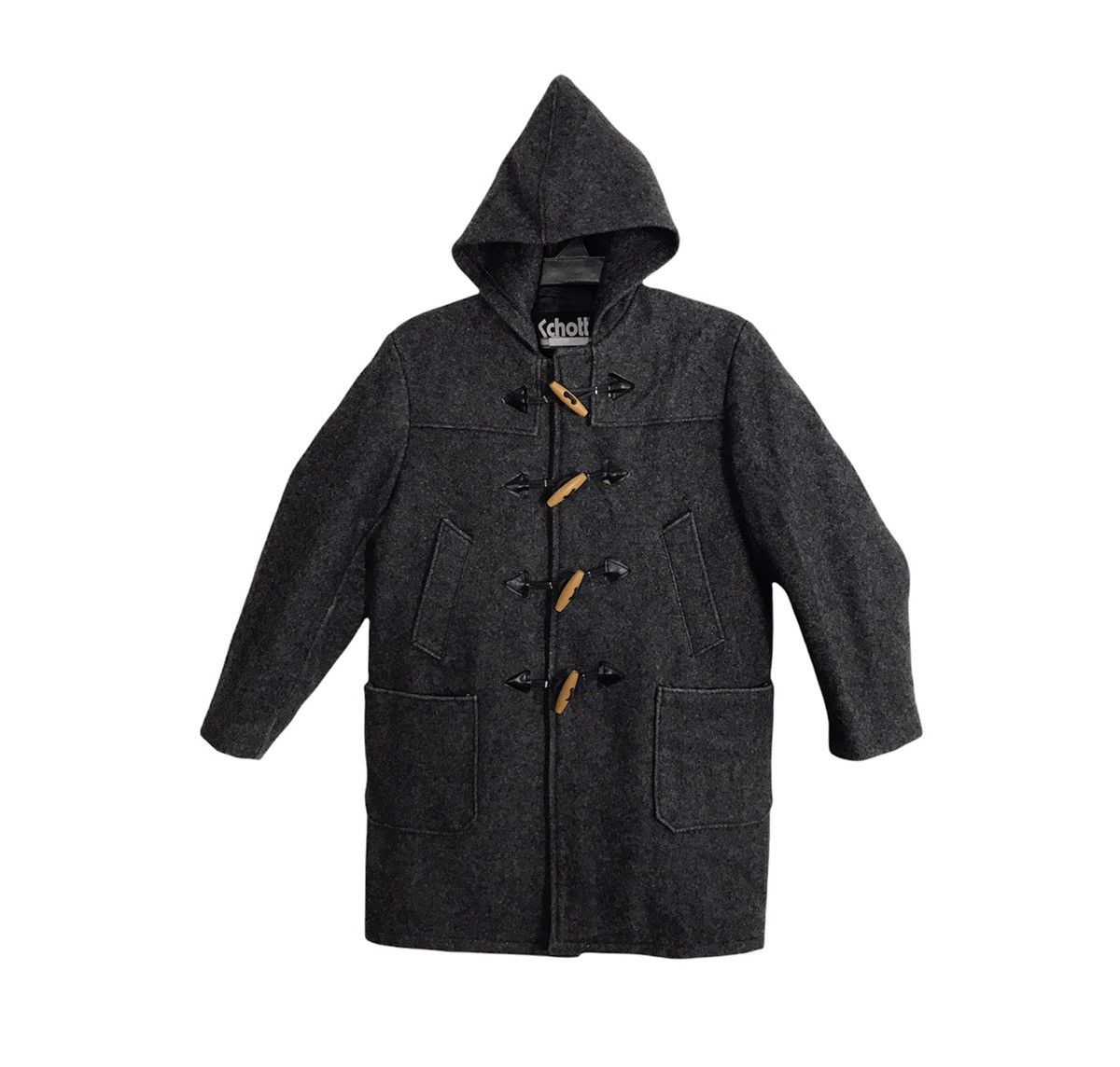 Schott Schott NYC Duffel Hoodies Jacket Classic Modern Style Size US S / EU 44-46 / 1 - 1 Thumbnail