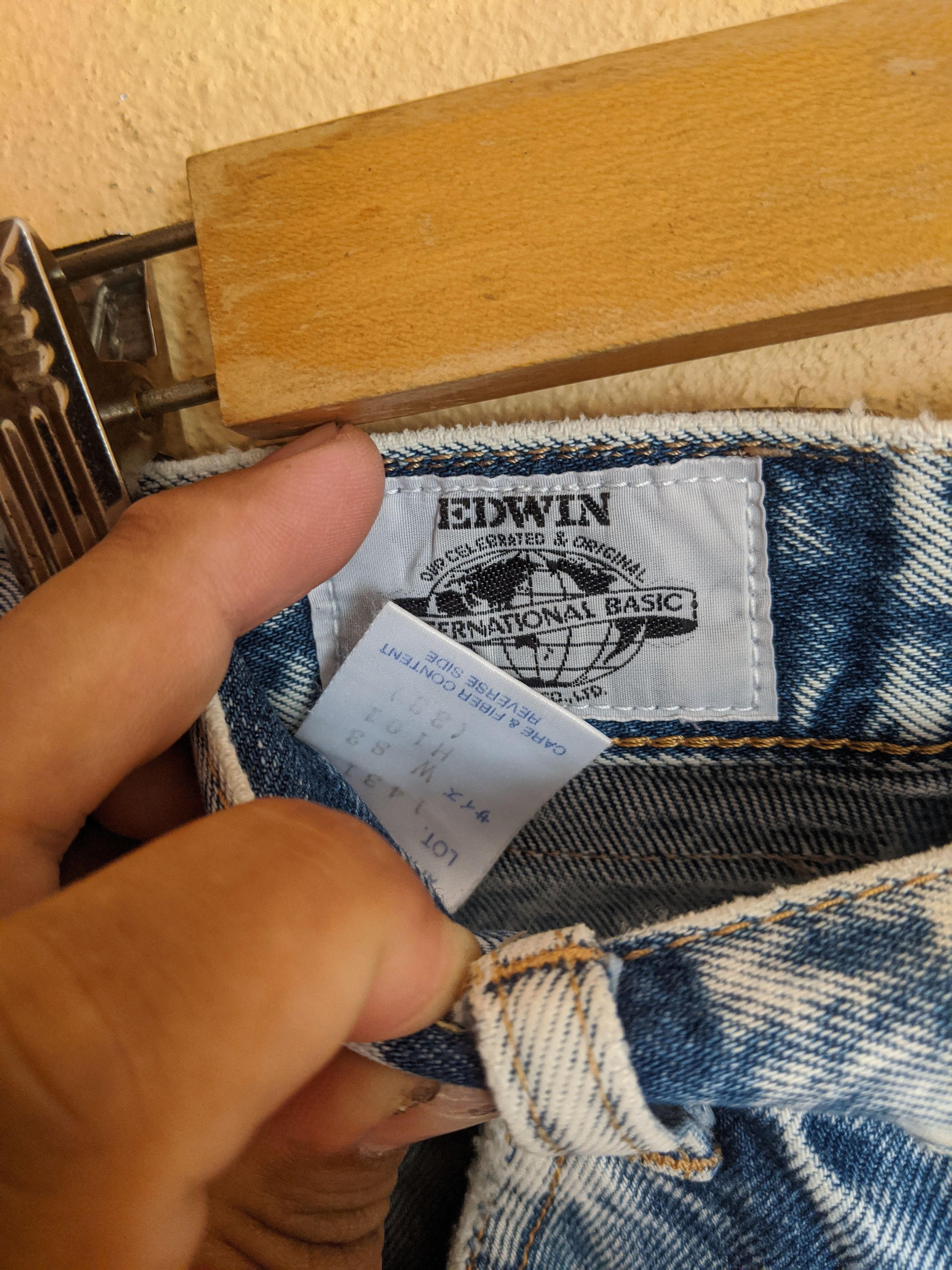 14th Addiction Edwin Distressed denim like wash acids Size US 30 / EU 46 - 6 Thumbnail