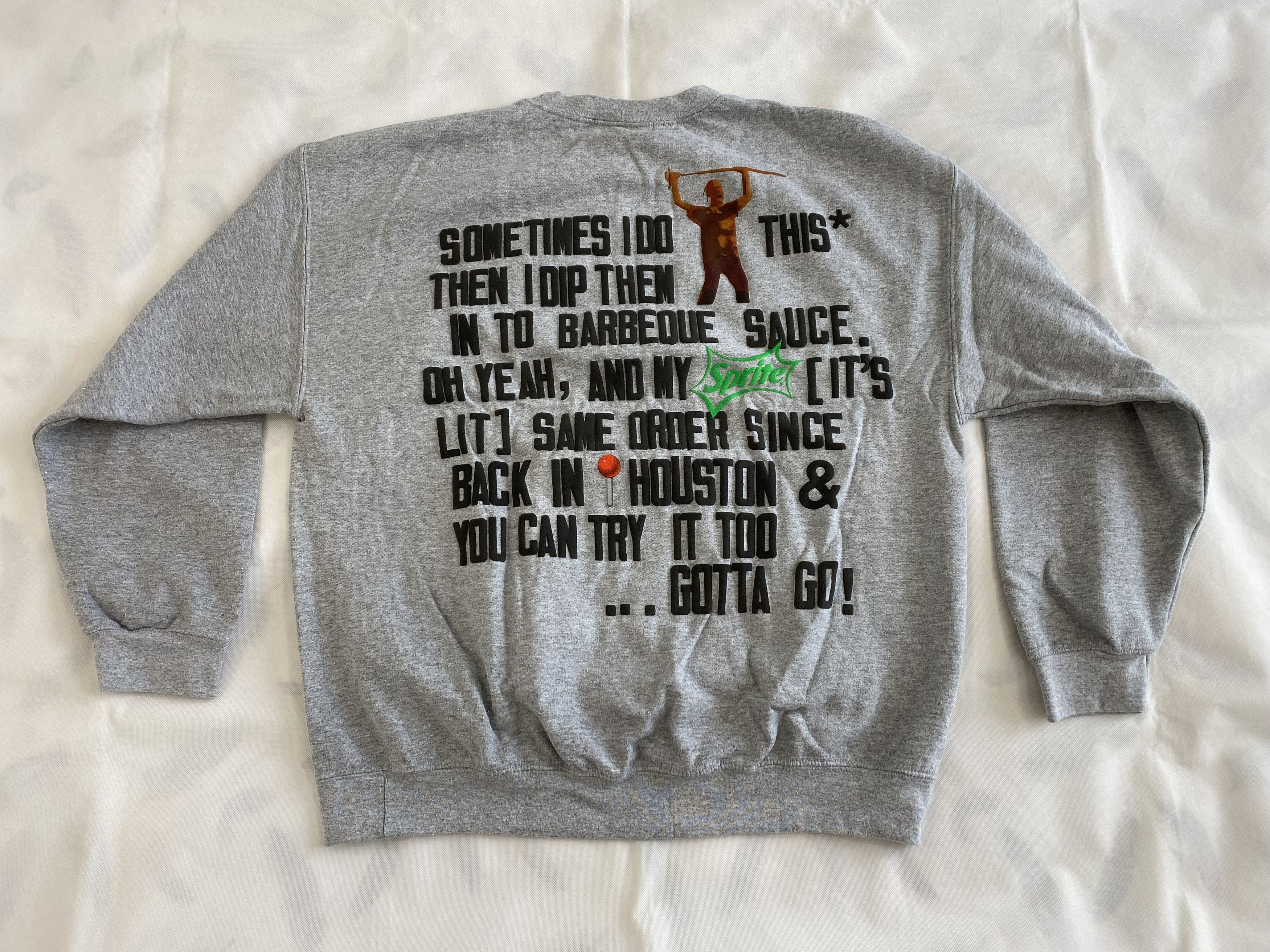 Cactus Plant Flea Market × Travis Scott Travis Scott CPFM McDonalds Script Sweatshirt Grey Large Size US L / EU 52-54 / 3 - 7 Thumbnail