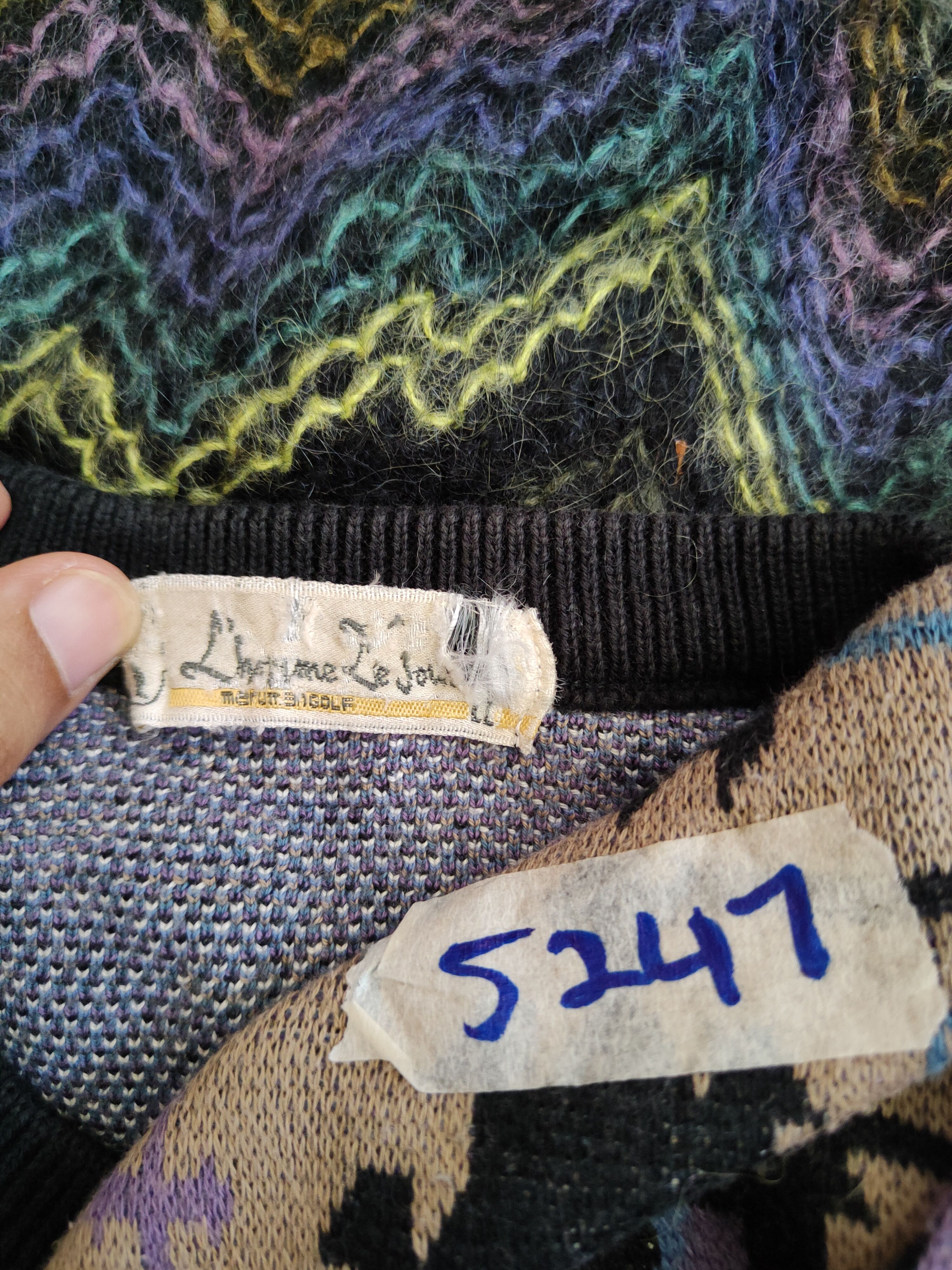 Homespun Knitwear × Japanese Brand Japanese Brand Black/Brown mohair Knitwear #5247 Size US M / EU 48-50 / 2 - 9 Thumbnail