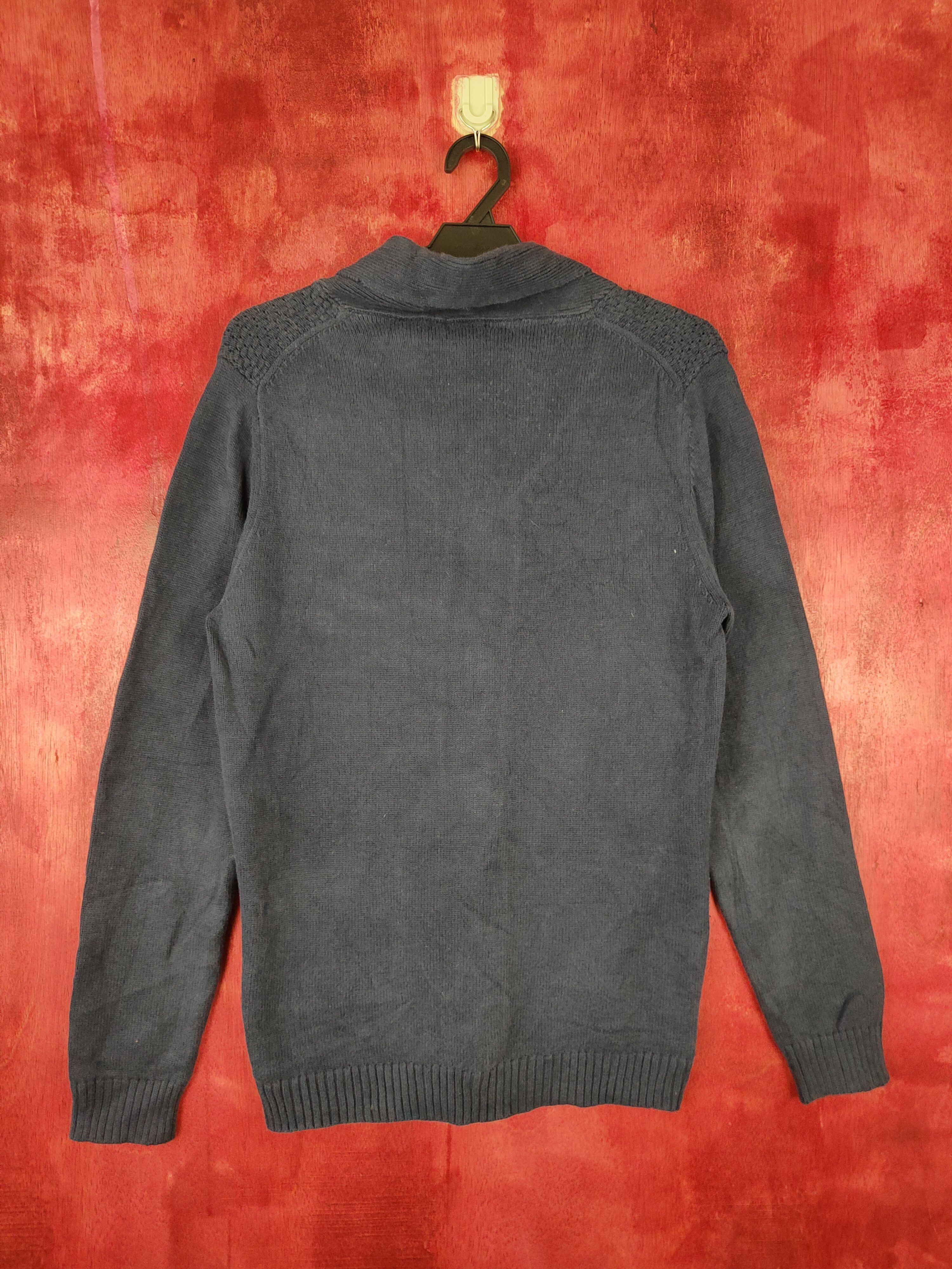 Japanese Brand × Other Japanese Brand Dark Blue cardigan vintage Knitwear #5244 Size US M / EU 48-50 / 2 - 7 Thumbnail