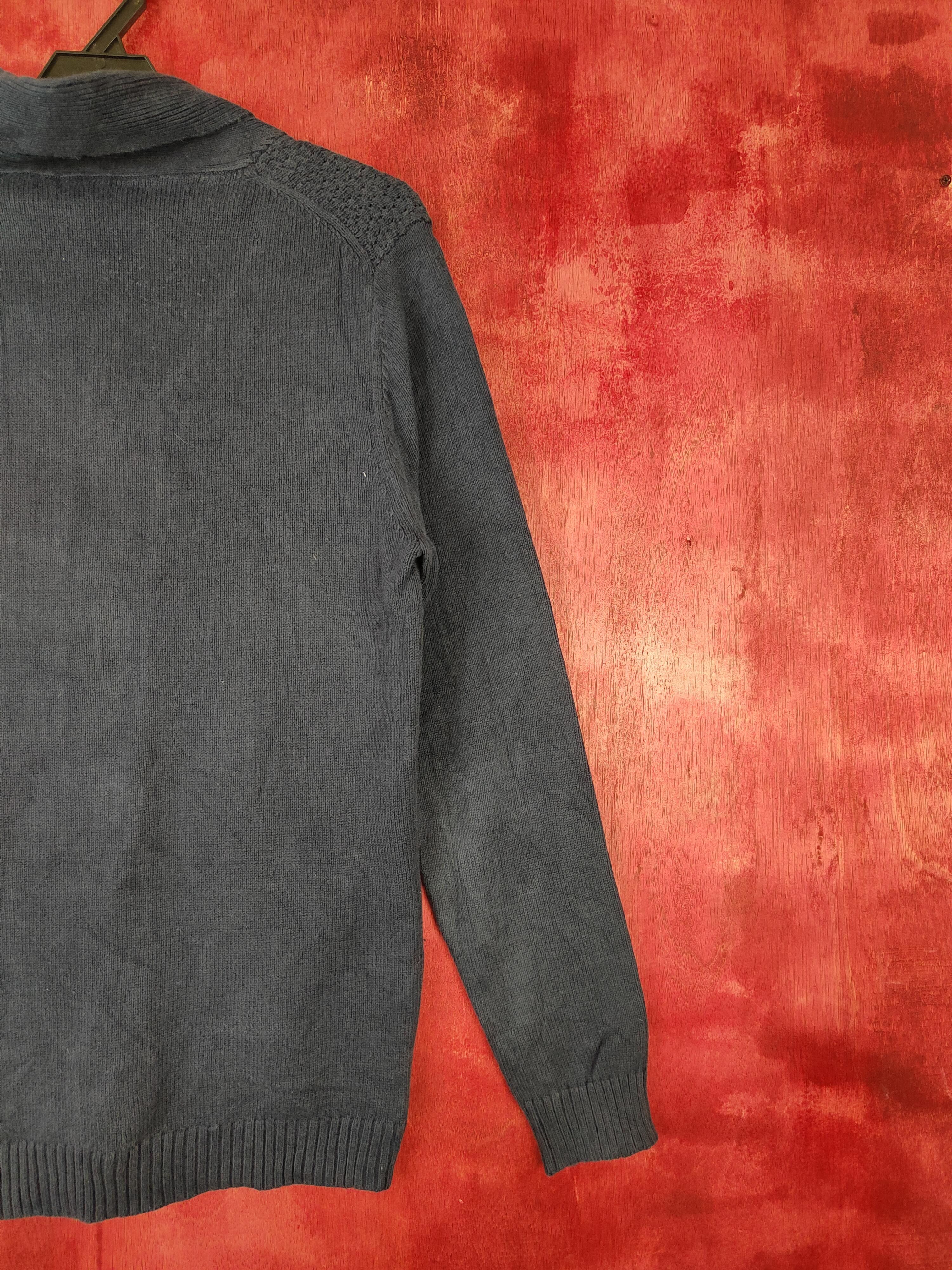 Japanese Brand × Other Japanese Brand Dark Blue cardigan vintage Knitwear #5244 Size US M / EU 48-50 / 2 - 9 Thumbnail