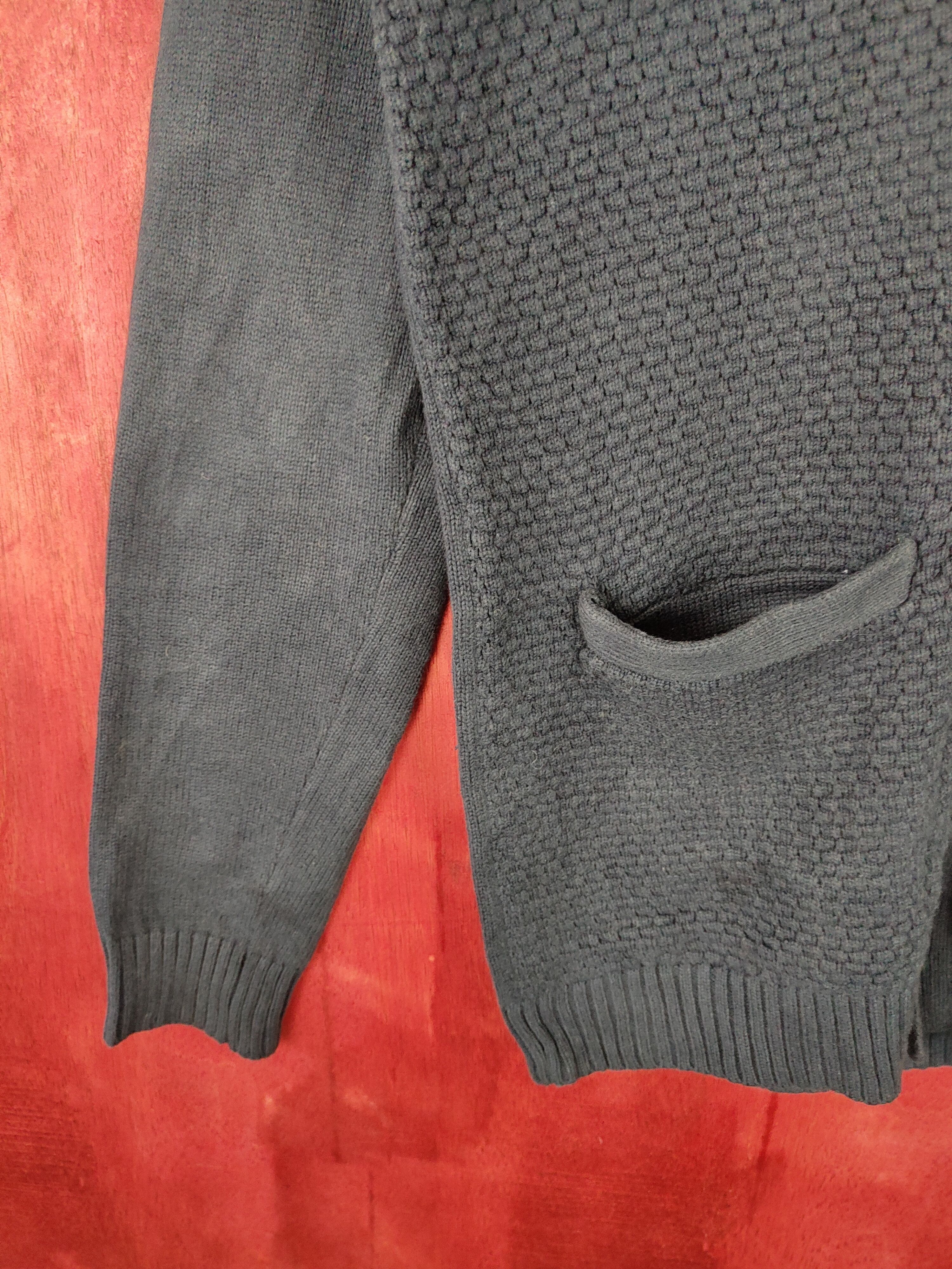 Japanese Brand × Other Japanese Brand Dark Blue cardigan vintage Knitwear #5244 Size US M / EU 48-50 / 2 - 3 Thumbnail