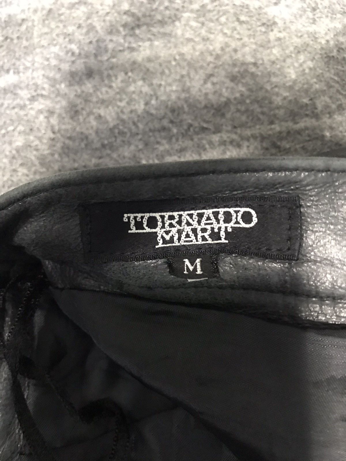 Leather Hype 90s Tornado Mart Leather Biker Pant Jeans Size 26" / US 2 / IT 38 - 11 Thumbnail