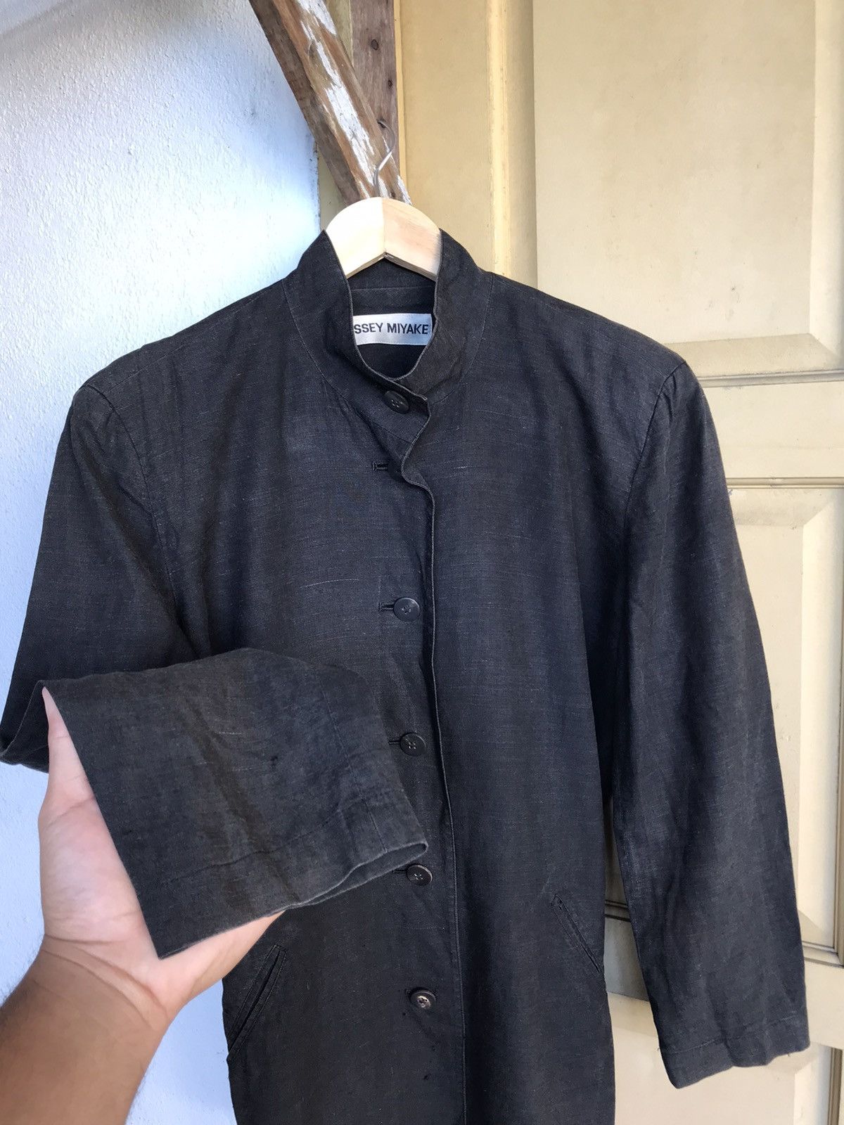 Issey Miyake Vintage Issey Miyake Distressed Style Light Jacket Size US M / EU 48-50 / 2 - 7 Thumbnail