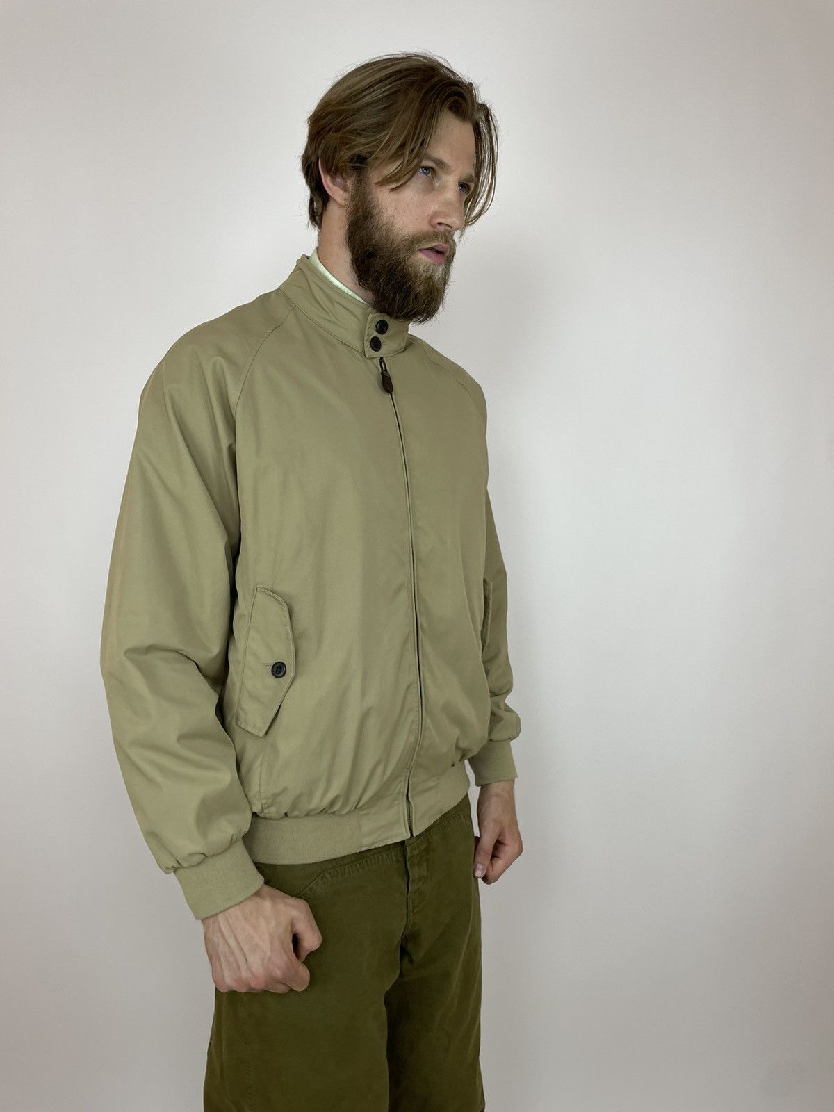 Orvis ORVIS Bomber Jacket nyllon/cotton Beige Mens size Large Size US L / EU 52-54 / 3 - 4 Thumbnail