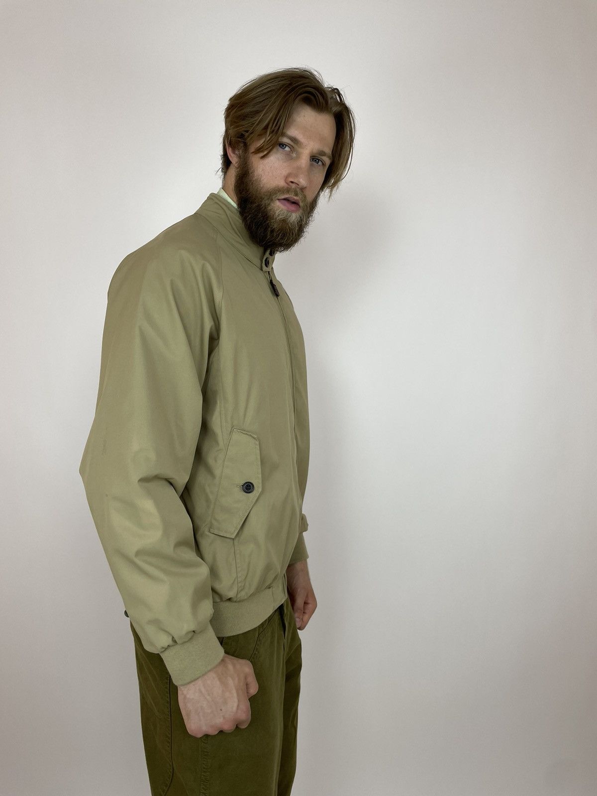 Orvis ORVIS Bomber Jacket nyllon/cotton Beige Mens size Large Size US L / EU 52-54 / 3 - 8 Thumbnail