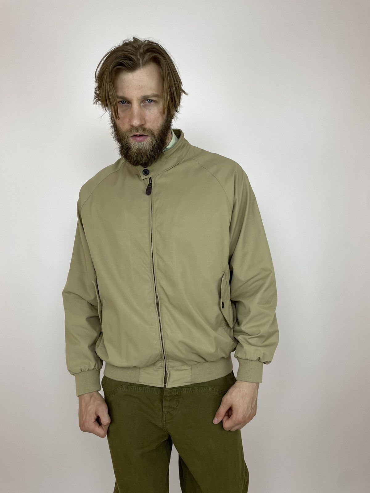 Orvis ORVIS Bomber Jacket nyllon/cotton Beige Mens size Large Size US L / EU 52-54 / 3 - 2 Thumbnail