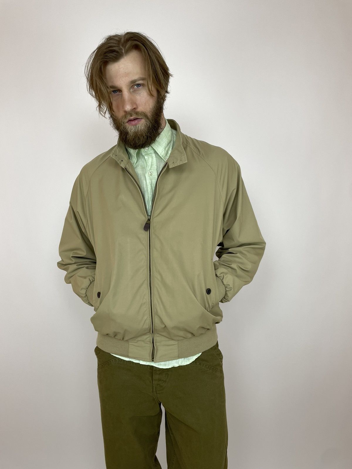 Orvis ORVIS Bomber Jacket nyllon/cotton Beige Mens size Large Size US L / EU 52-54 / 3 - 1 Thumbnail