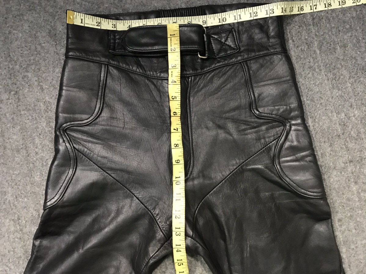 Genuine Leather Leather Biker Pant Knee Protection Shield Adjustable Waist Size 28" / US 6 / IT 42 - 8 Thumbnail