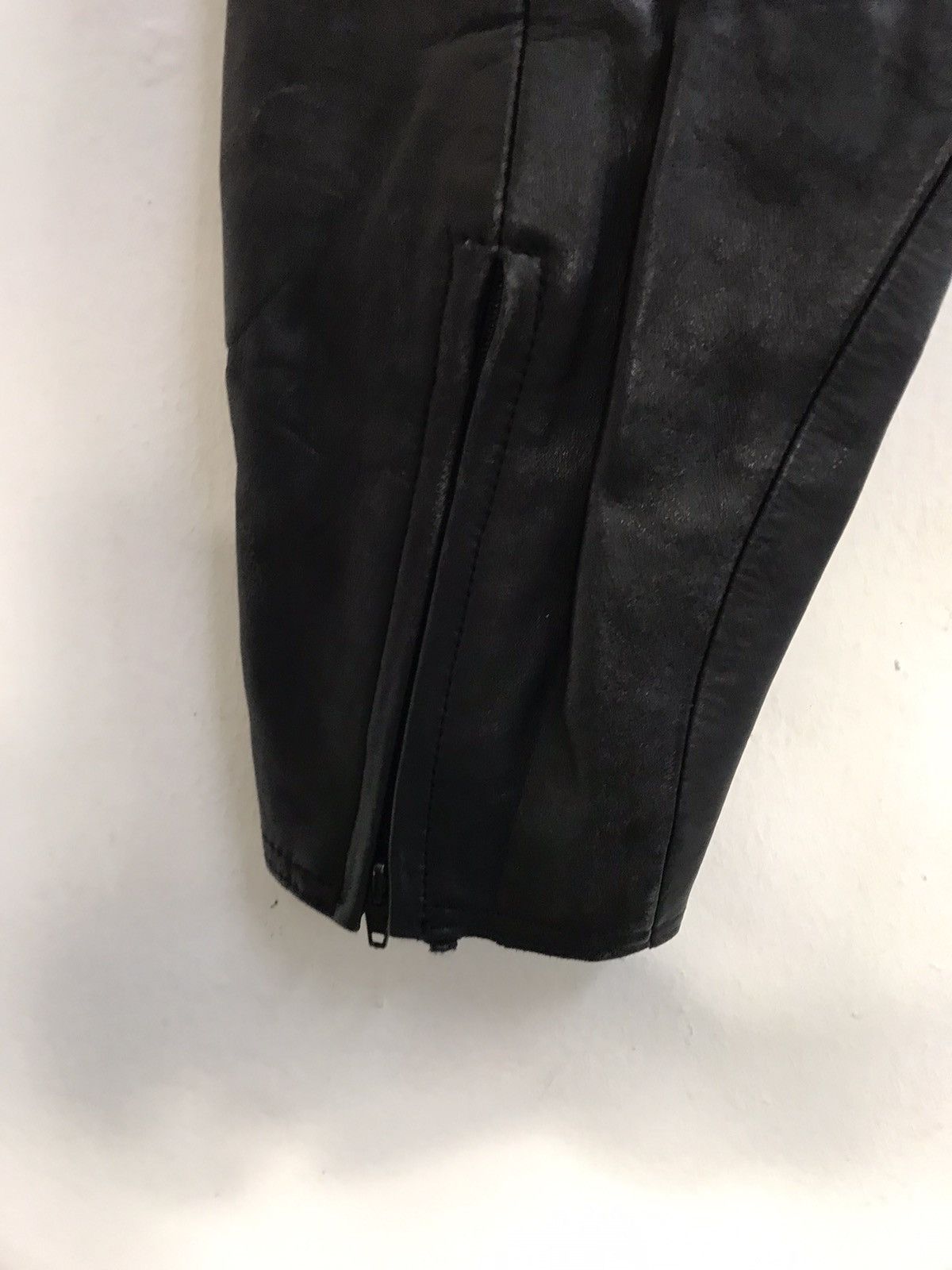 Genuine Leather Leather Biker Pant Knee Protection Shield Adjustable Waist Size 28" / US 6 / IT 42 - 12 Thumbnail