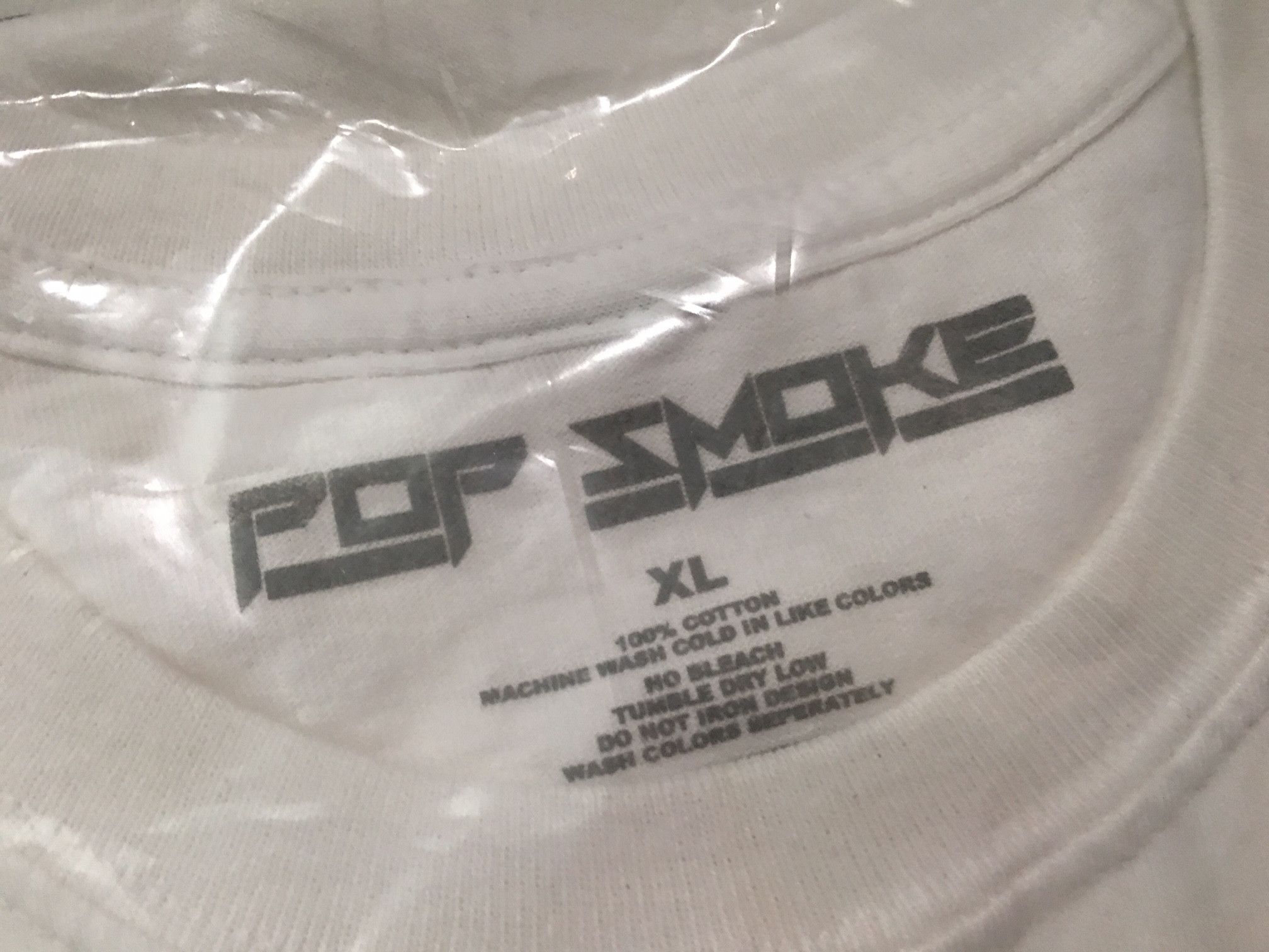 Rap Tees Pop Smoke Homage T-shirt White Extra Large Size US XL / EU 56 / 4 - 3 Thumbnail