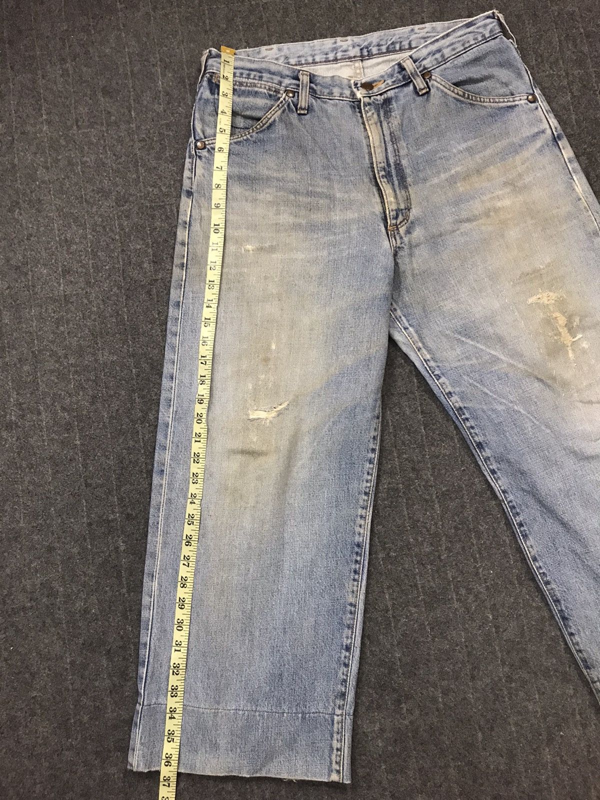 Wrangler 90s Wrangler Western Wear Selvedge Distressed Denim Jeans Size US 32 / EU 48 - 11 Thumbnail