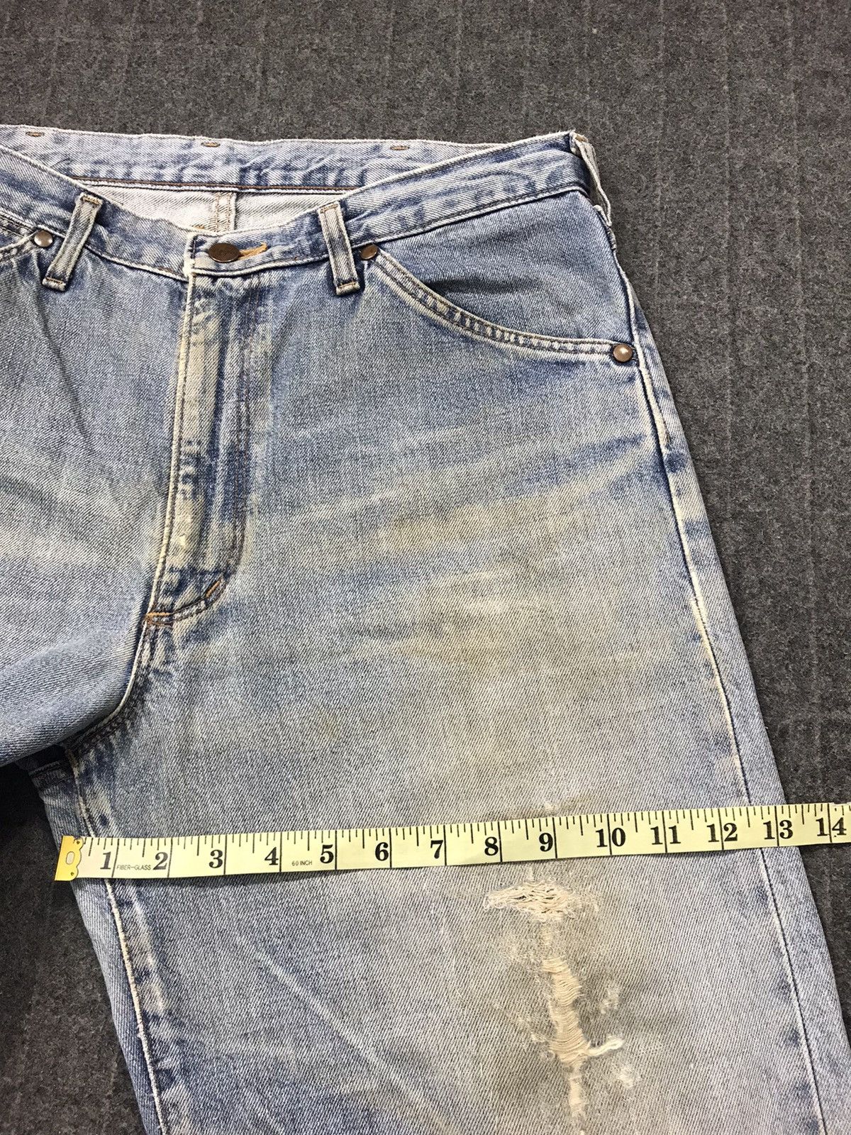 Wrangler 90s Wrangler Western Wear Selvedge Distressed Denim Jeans Size US 32 / EU 48 - 14 Thumbnail