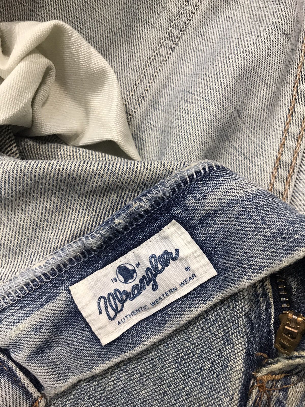 Wrangler 90s Wrangler Western Wear Selvedge Distressed Denim Jeans Size US 32 / EU 48 - 7 Thumbnail