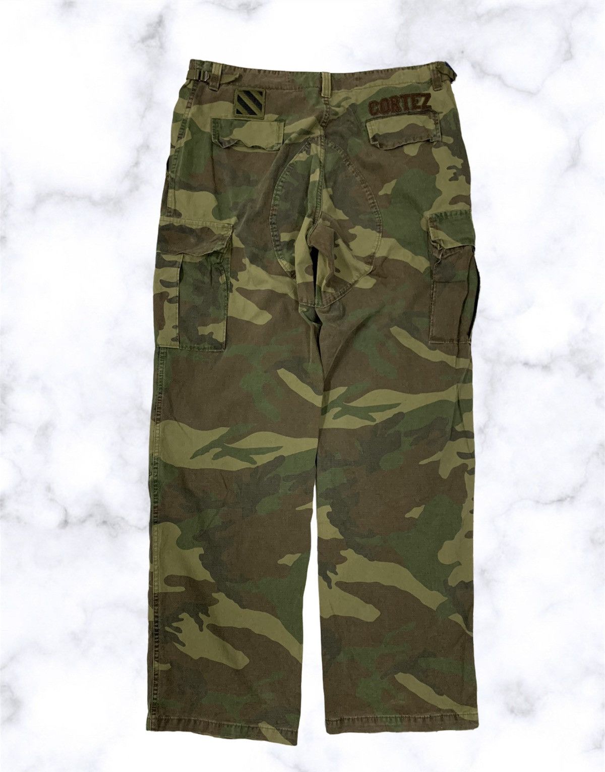 Franklin & Marshall Franklin & Marshall Cortez Camo Cargo Baggy Pants Size US 36 / EU 52 - 2 Thumbnail