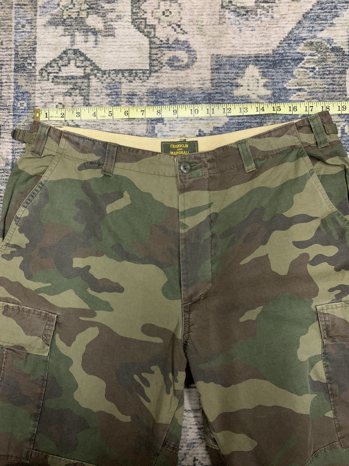 Franklin & Marshall Franklin & Marshall Cortez Camo Cargo Baggy Pants Size US 36 / EU 52 - 8 Thumbnail