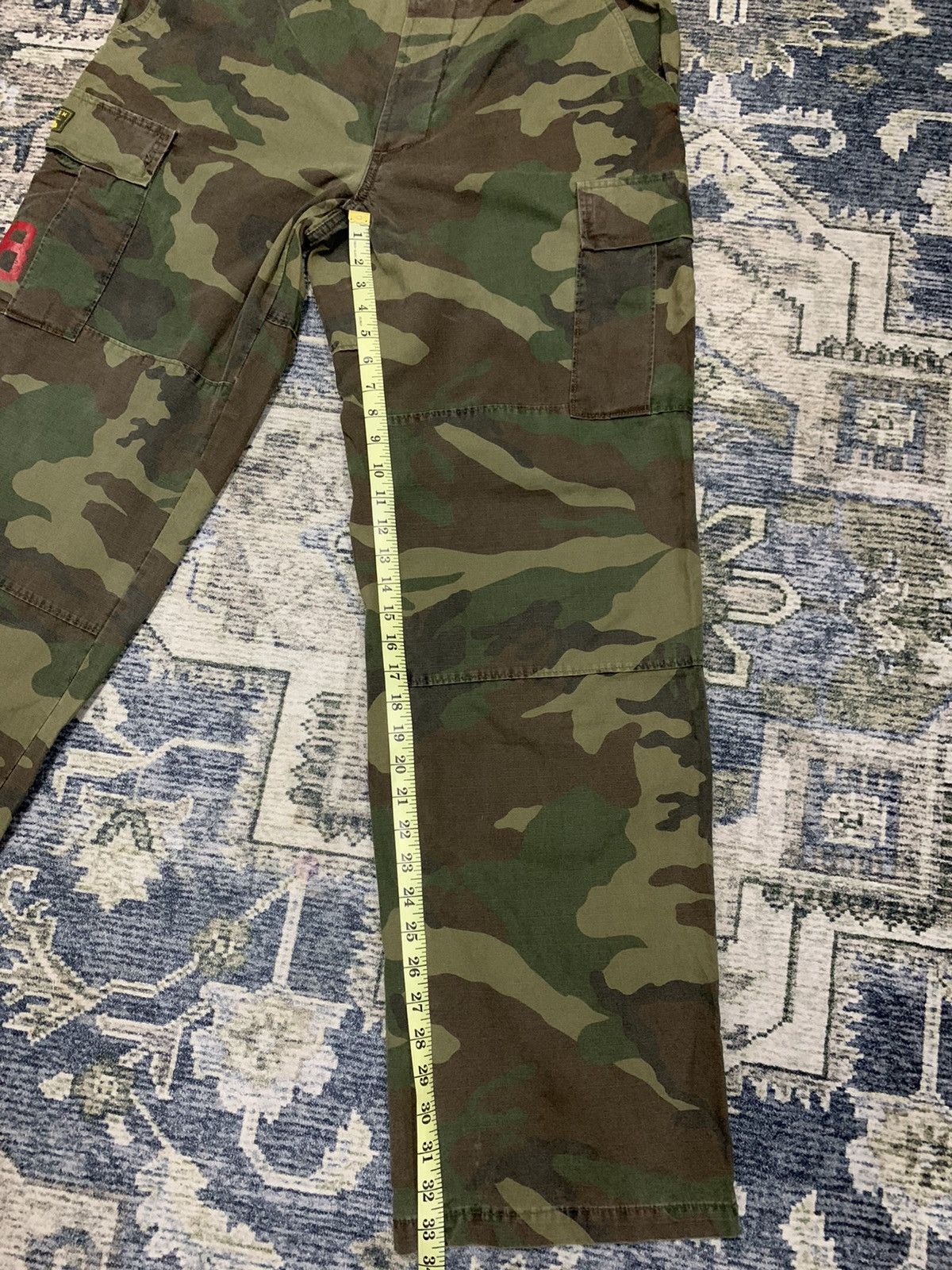 Franklin & Marshall Franklin & Marshall Cortez Camo Cargo Baggy Pants Size US 36 / EU 52 - 13 Thumbnail
