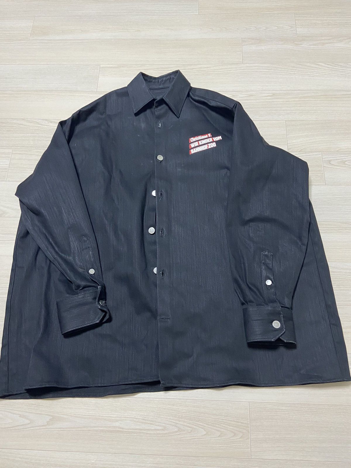 Raf Simons Os Raf Simons Christian F Back printing Denim shirt jacket Size US XXL / EU 58 / 5 - 2 Thumbnail
