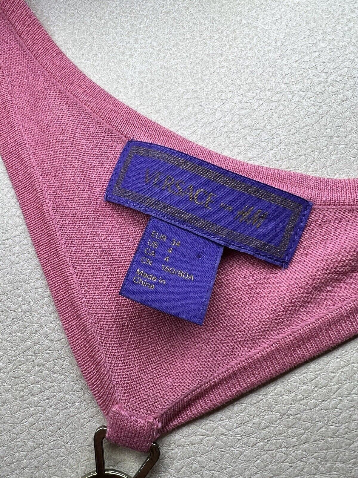 Versace Versace For H&M Tank Top Silk Blend Size 34 Size XS / US 0-2 / IT 36-38 - 4 Thumbnail