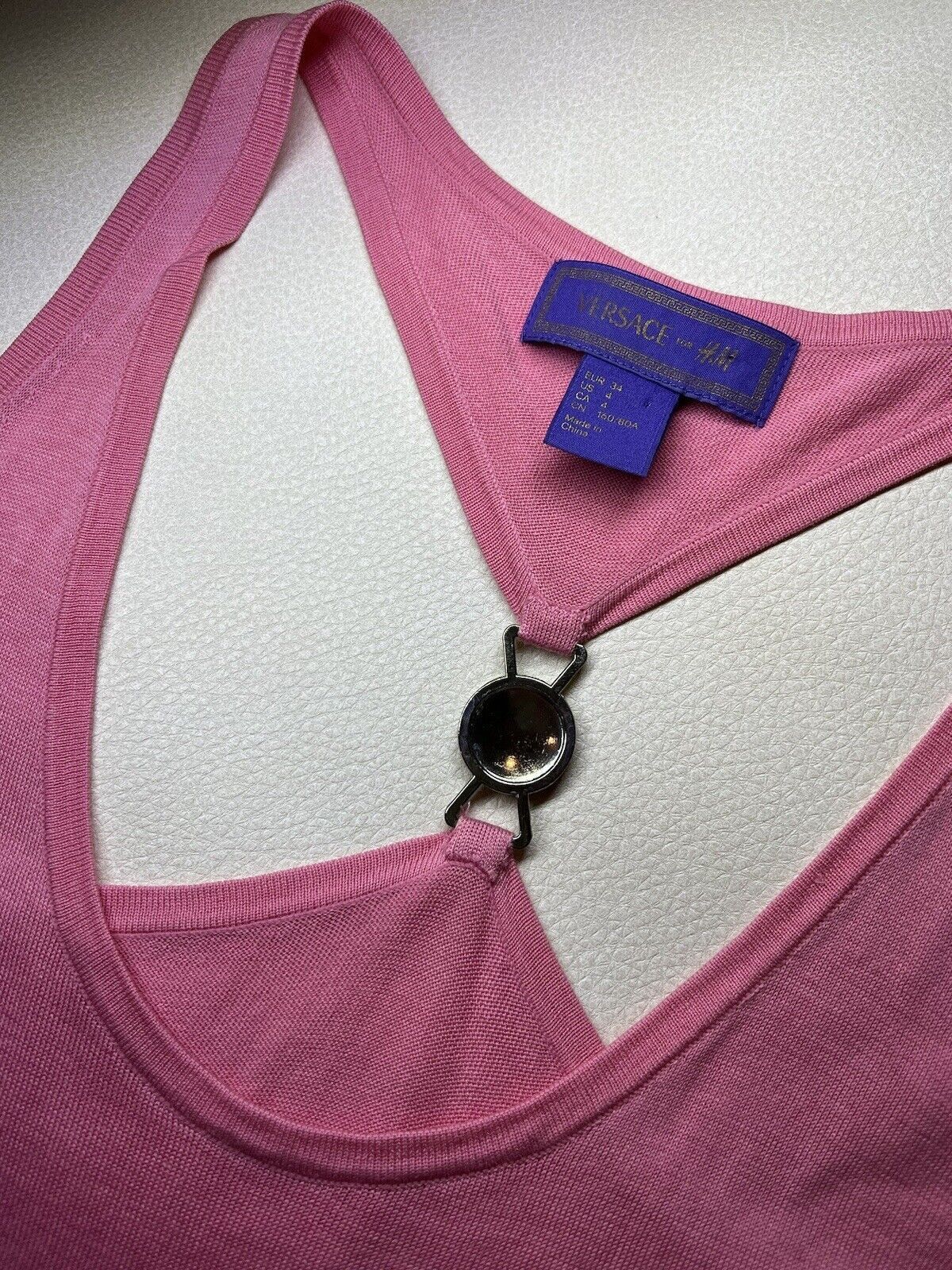 Versace Versace For H&M Tank Top Silk Blend Size 34 Size XS / US 0-2 / IT 36-38 - 5 Thumbnail