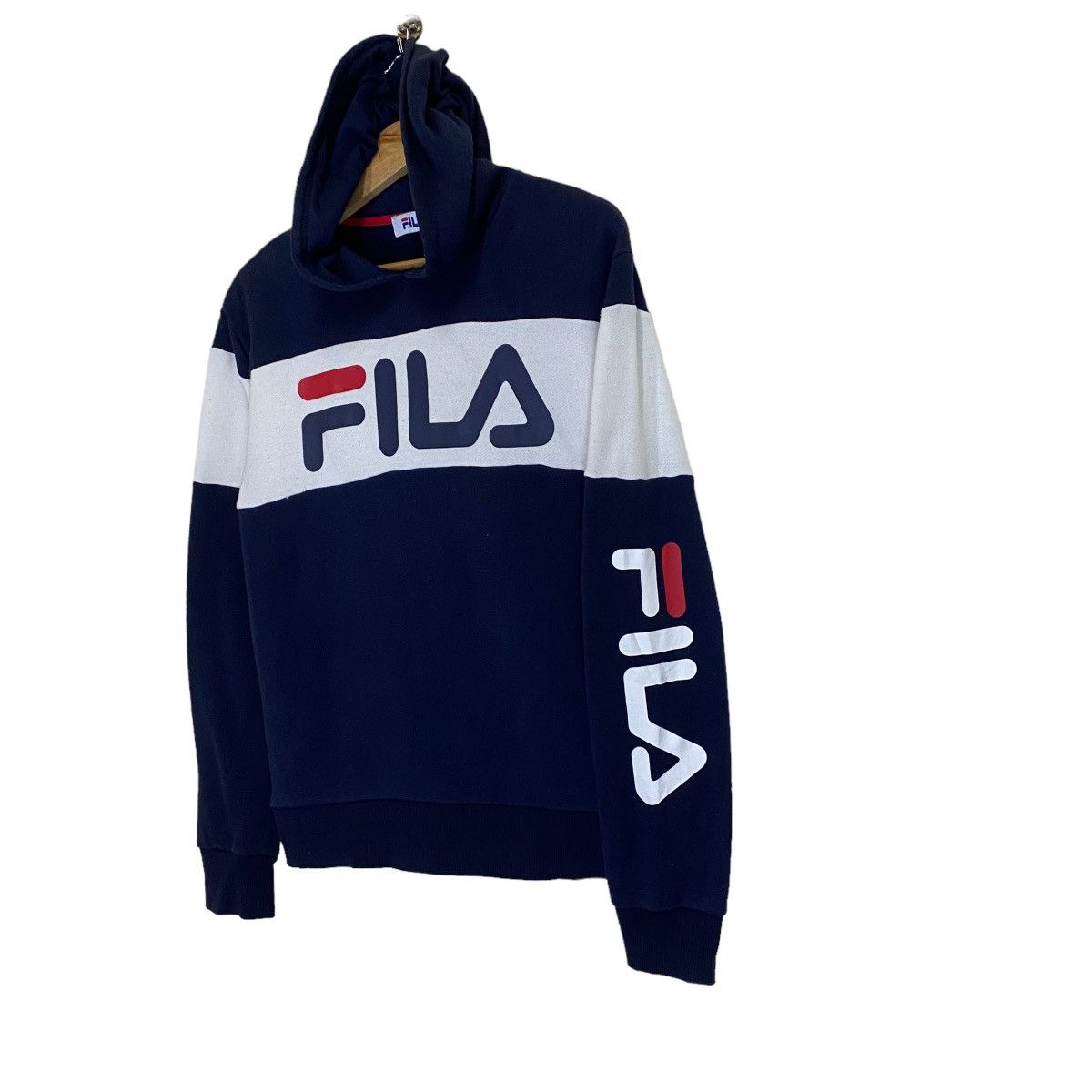 Fila × Vintage Vintage 90s Fila Big Logo Crewneck Hoodie Size S Size US S / EU 44-46 / 1 - 3 Thumbnail