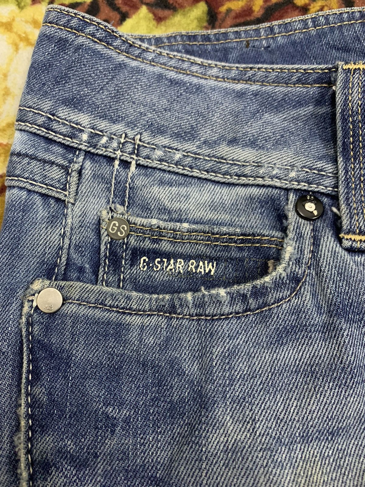 G-Star Distressed G Star RAW GS01 Size US 28 / EU 44 - 4 Thumbnail