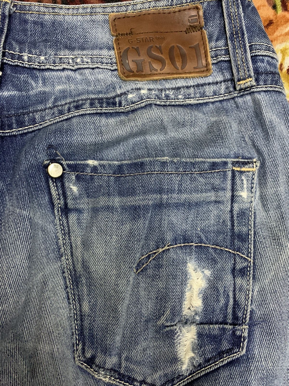 G-Star Distressed G Star RAW GS01 Size US 28 / EU 44 - 8 Thumbnail