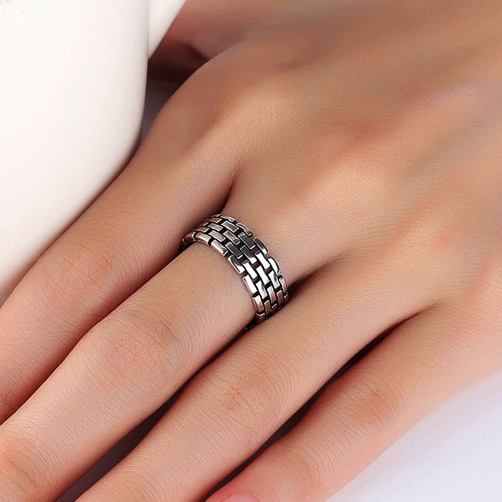 Jewelry Hollow Chain Ring Size ONE SIZE - 2 Thumbnail