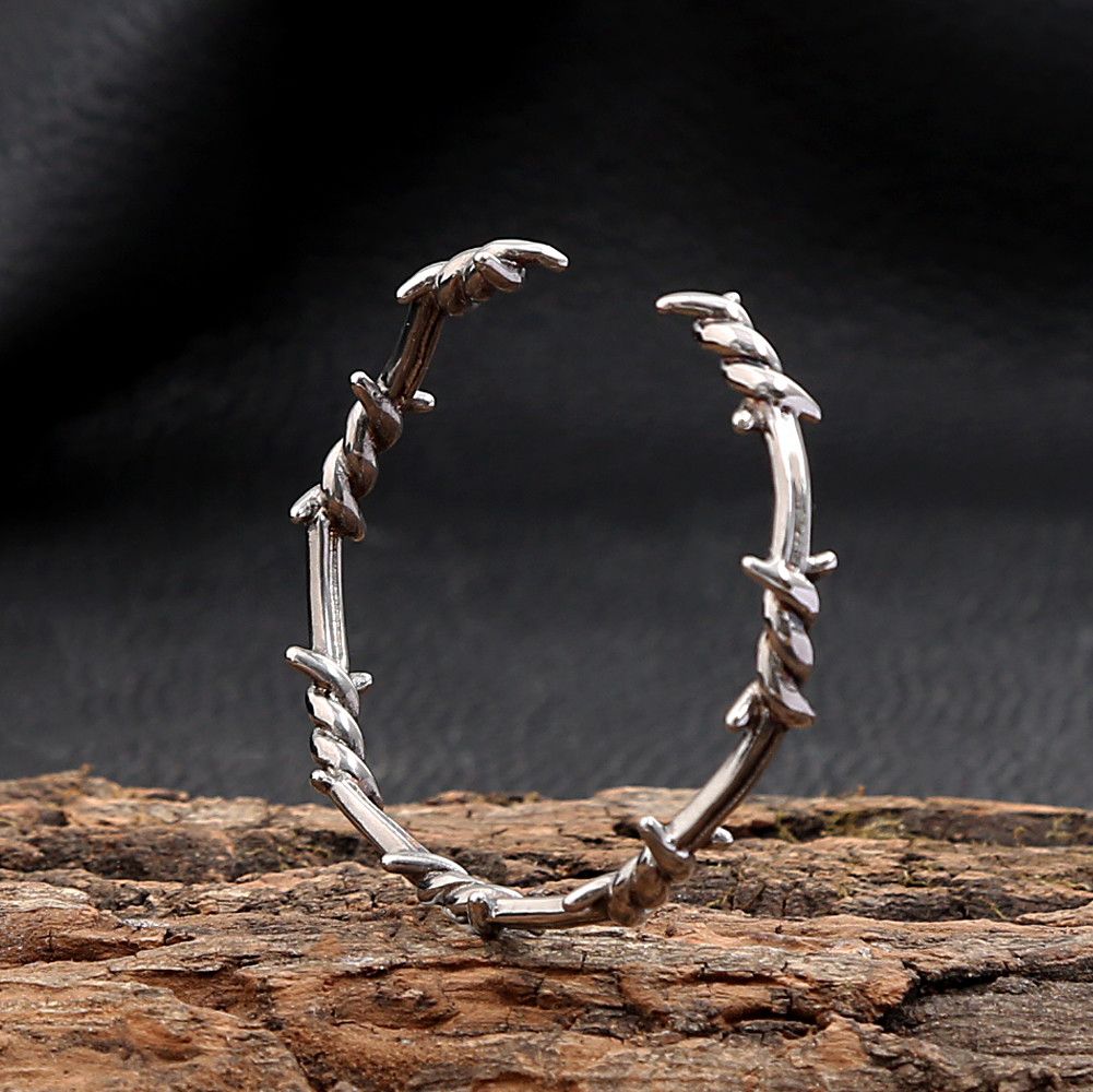 Jewelry Twisted Knotted Twisted Thorn Opening Bracelet Size ONE SIZE - 4 Thumbnail