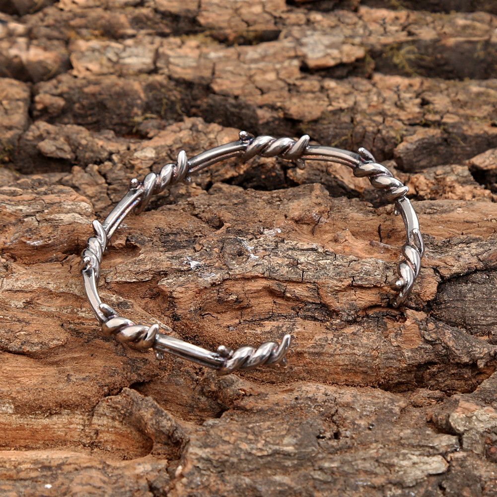 Jewelry Twisted Knotted Twisted Thorn Opening Bracelet Size ONE SIZE - 3 Thumbnail