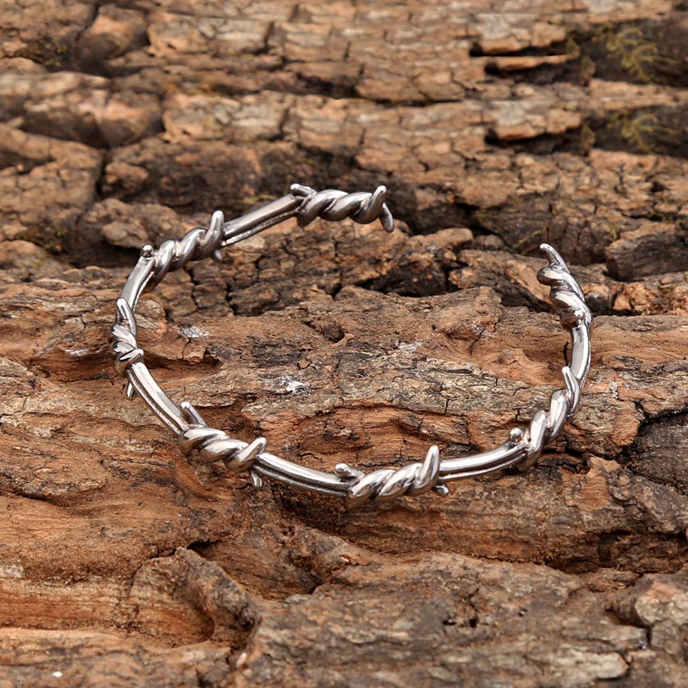 Jewelry Twisted Knotted Twisted Thorn Opening Bracelet Size ONE SIZE - 2 Thumbnail
