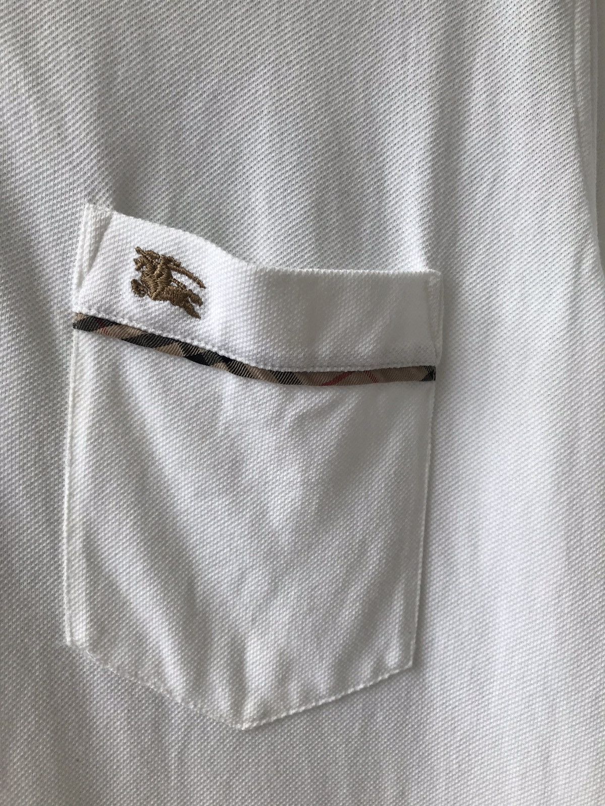Burberry × Designer BURBERRY Burberrys London Polo Tee Single Pocket Size US M / EU 48-50 / 2 - 2 Thumbnail