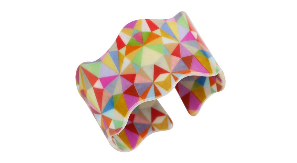 Jewelry Colorful Shine Triangle Bangles Bracelet Size ONE SIZE - 1 Thumbnail