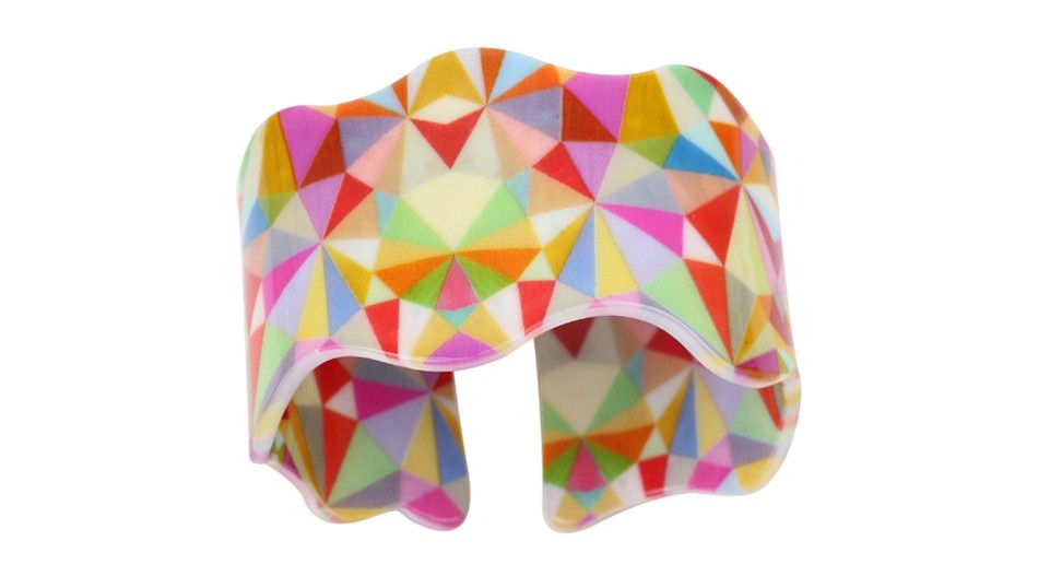Jewelry Colorful Shine Triangle Bangles Bracelet Size ONE SIZE - 2 Thumbnail