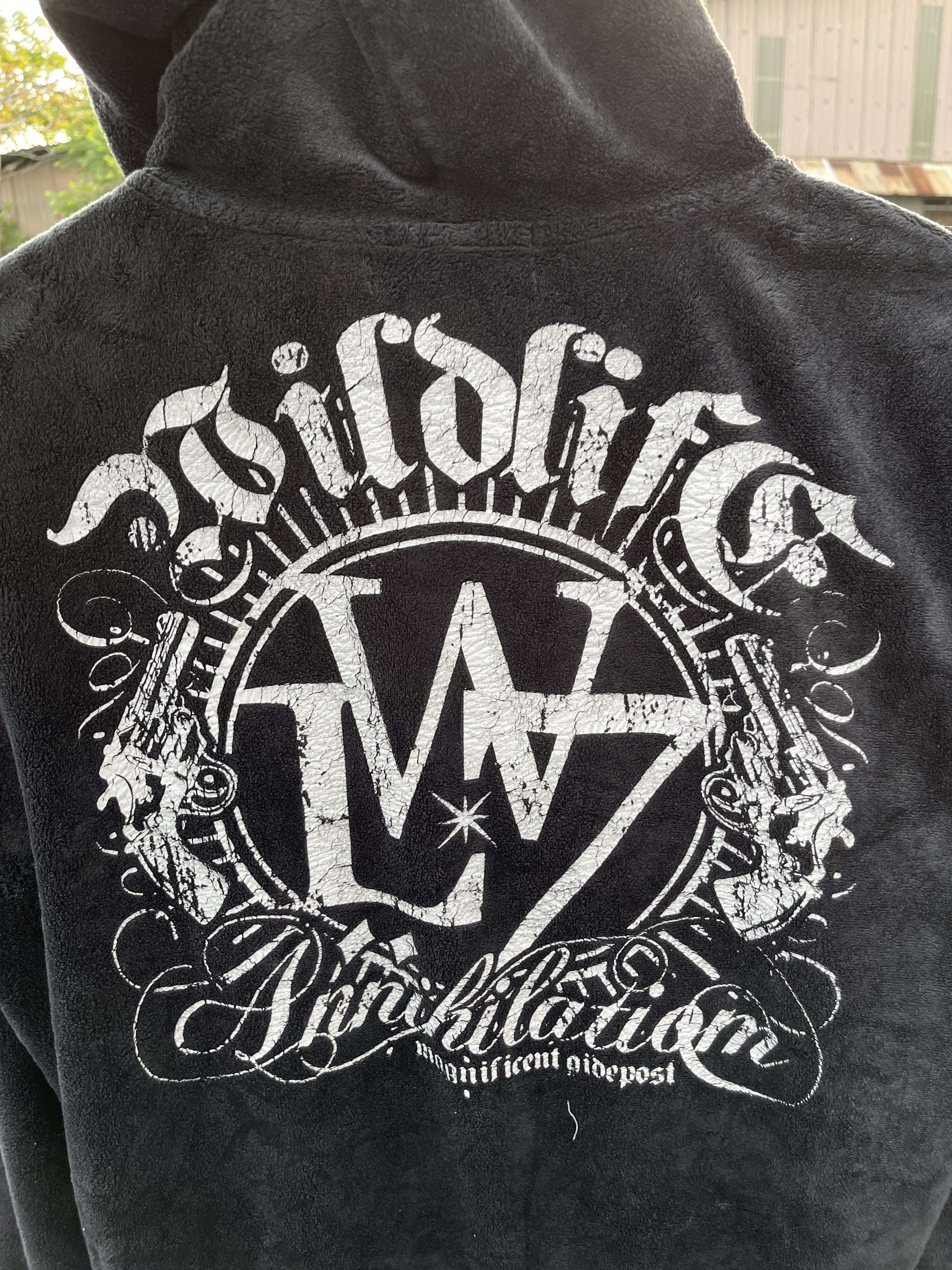 Japanese Brand × Vintage Vintage Mild Life Velvet Big Logo Tattoo Style Jacket Size US S / EU 44-46 / 1 - 4 Thumbnail