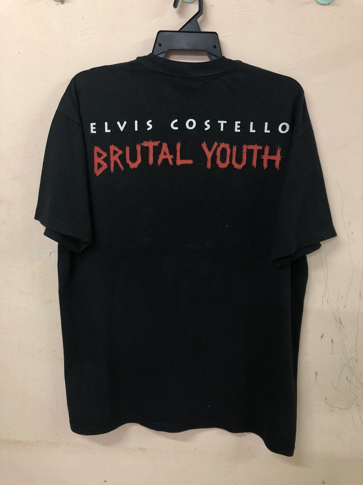 Band Tees × Vintage Vintage 90s ELVIS COSTELLO Band Promo Tee Size US L / EU 52-54 / 3 - 1 Thumbnail
