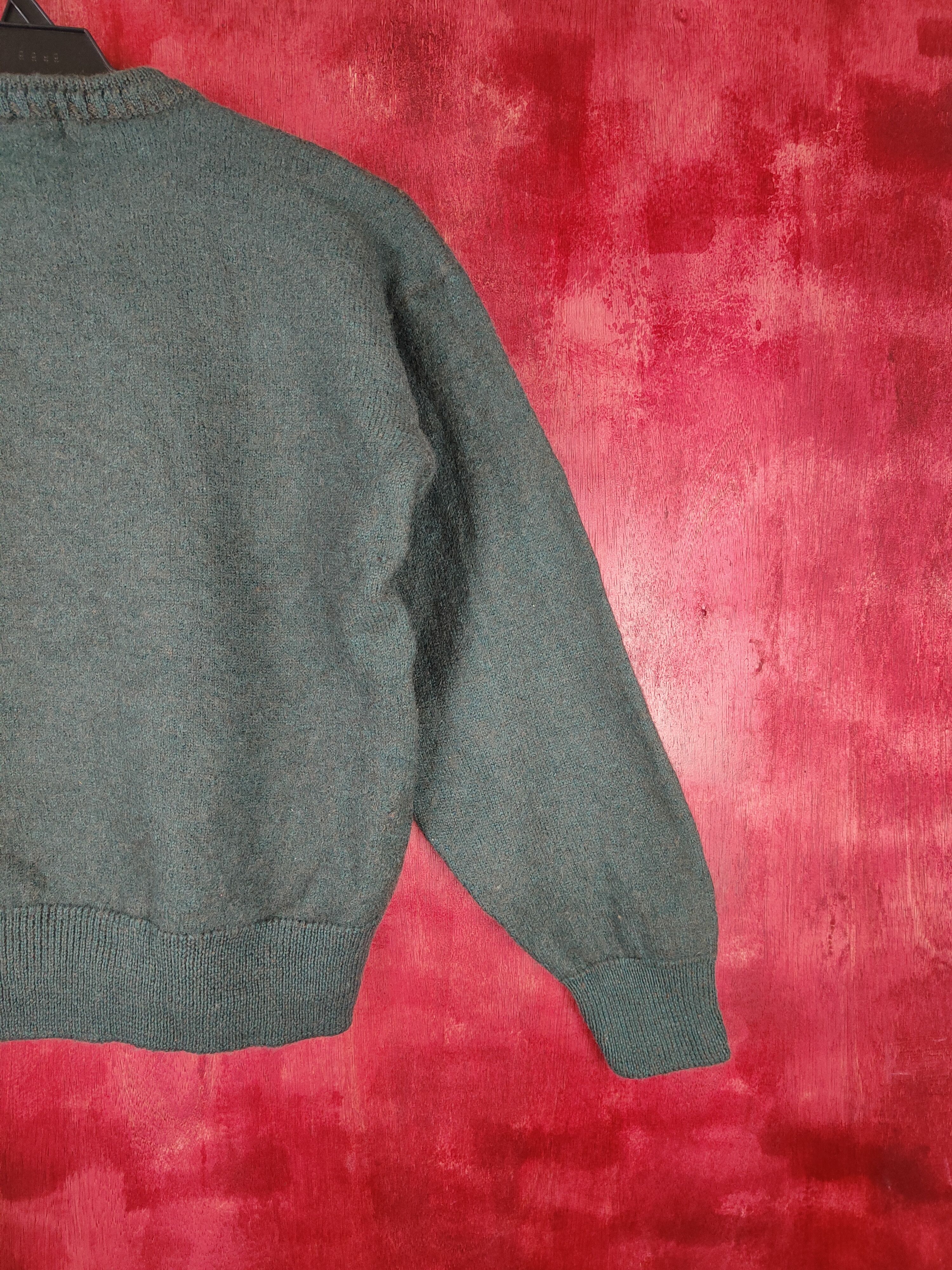 Homespun Knitwear × Japanese Brand × Vintage Lougraham vintage Classic Green Knitwear #5251 Size XS / US 0-2 / IT 36-38 - 7 Thumbnail